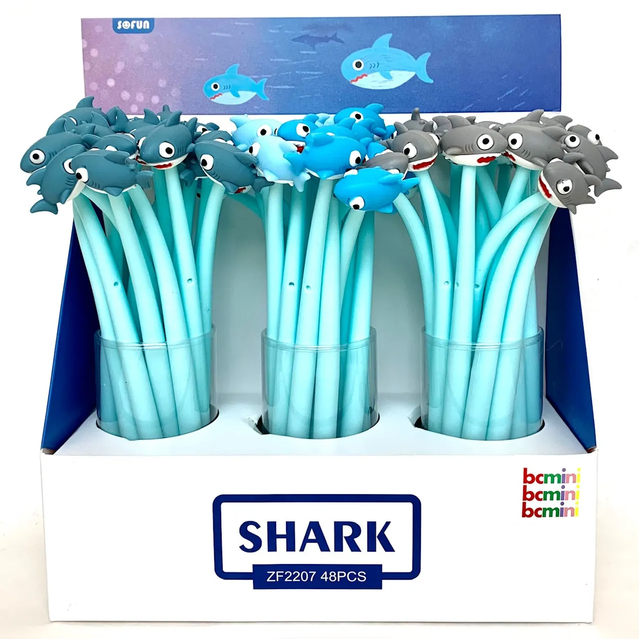 22387 SHARK WIGGLE GEL PEN-48