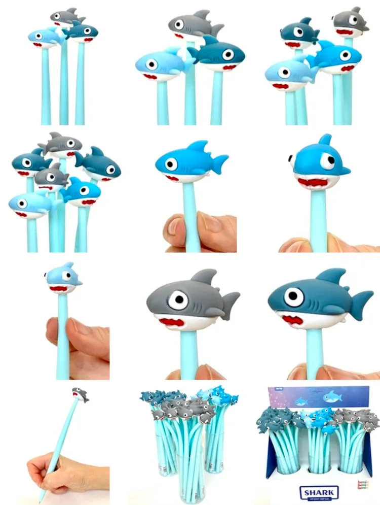 22387 SHARK WIGGLE GEL PEN-48