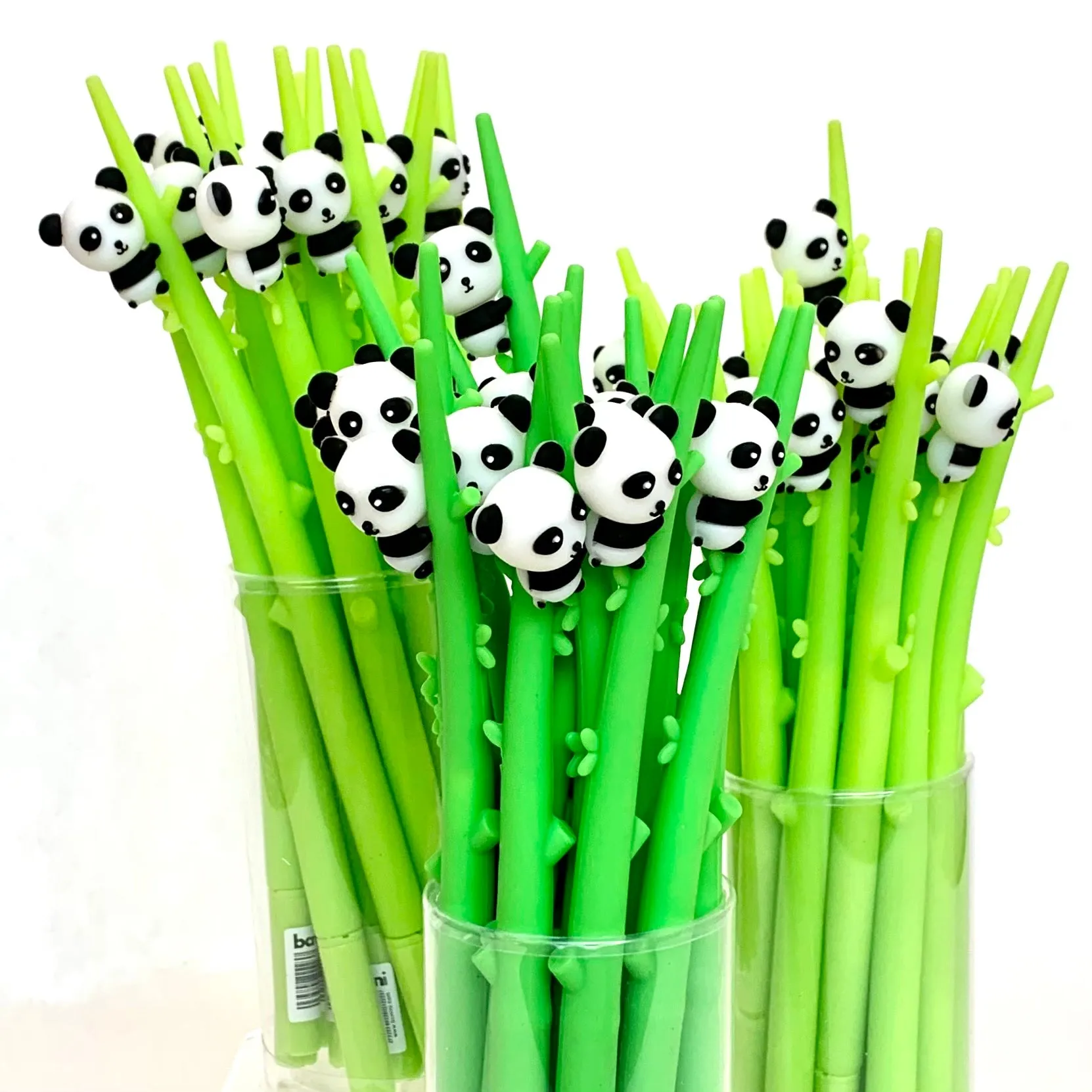 22389 PANDA BAMBOO WIGGLE GEL PEN-48