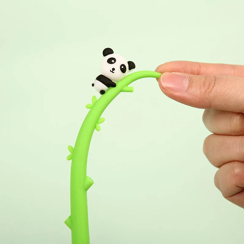 22389 PANDA BAMBOO WIGGLE GEL PEN-48