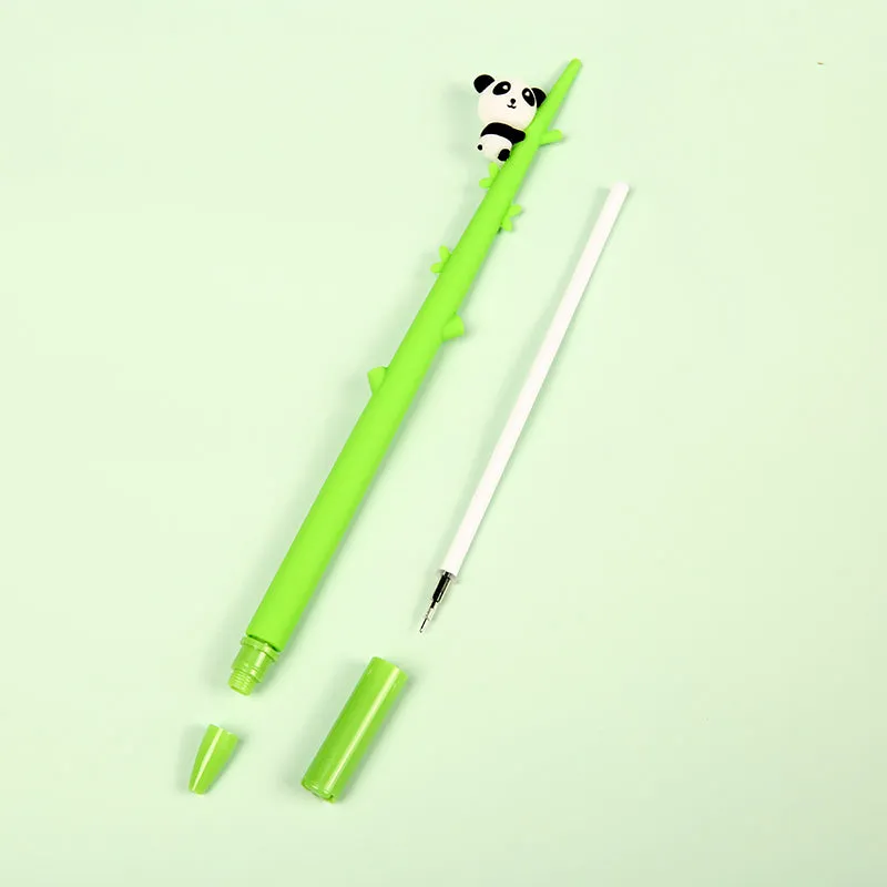 22389 PANDA BAMBOO WIGGLE GEL PEN-48