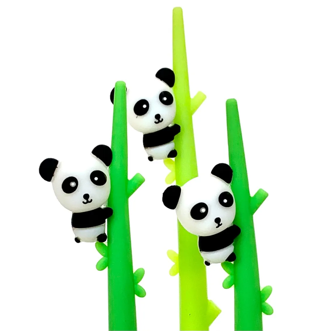 22389 PANDA BAMBOO WIGGLE GEL PEN-48