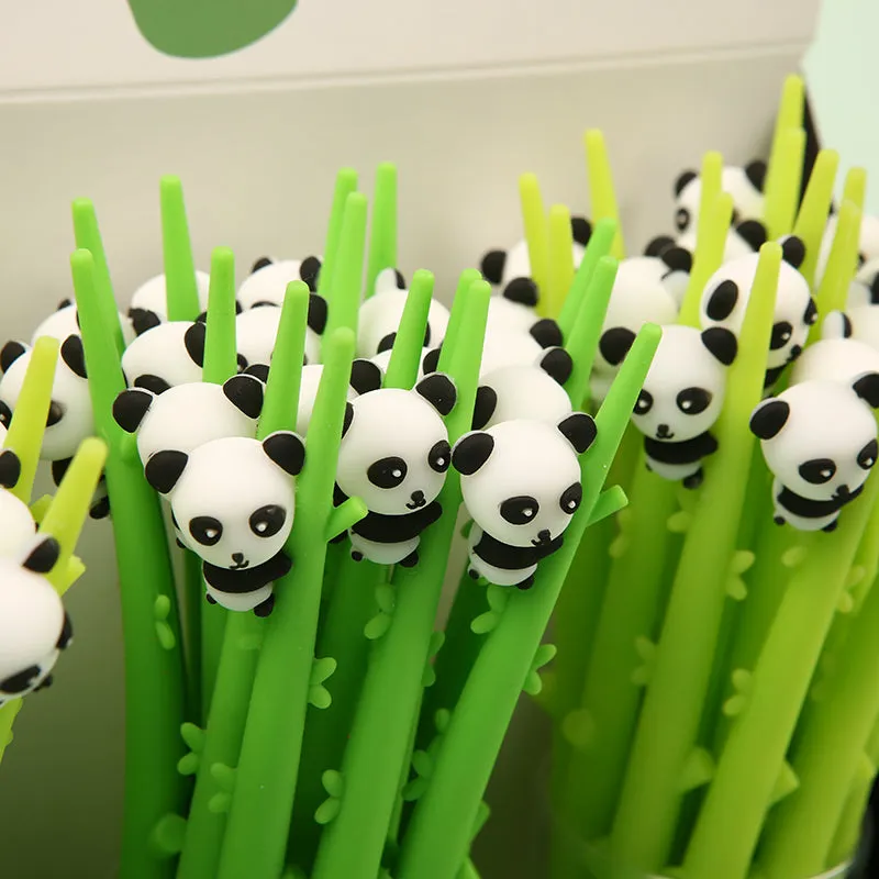 22389 PANDA BAMBOO WIGGLE GEL PEN-48