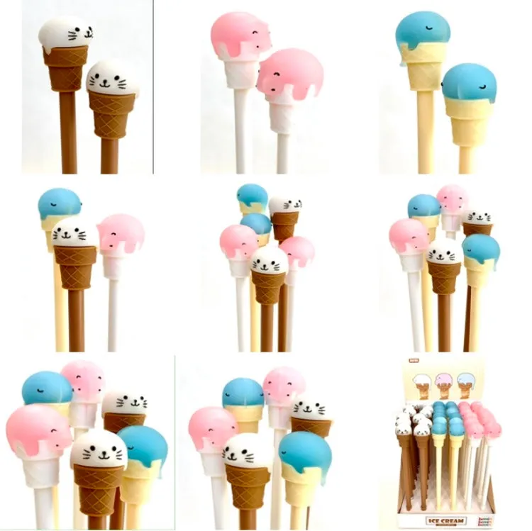 22402 ICE CREAM ANIMALS GEL PEN-36