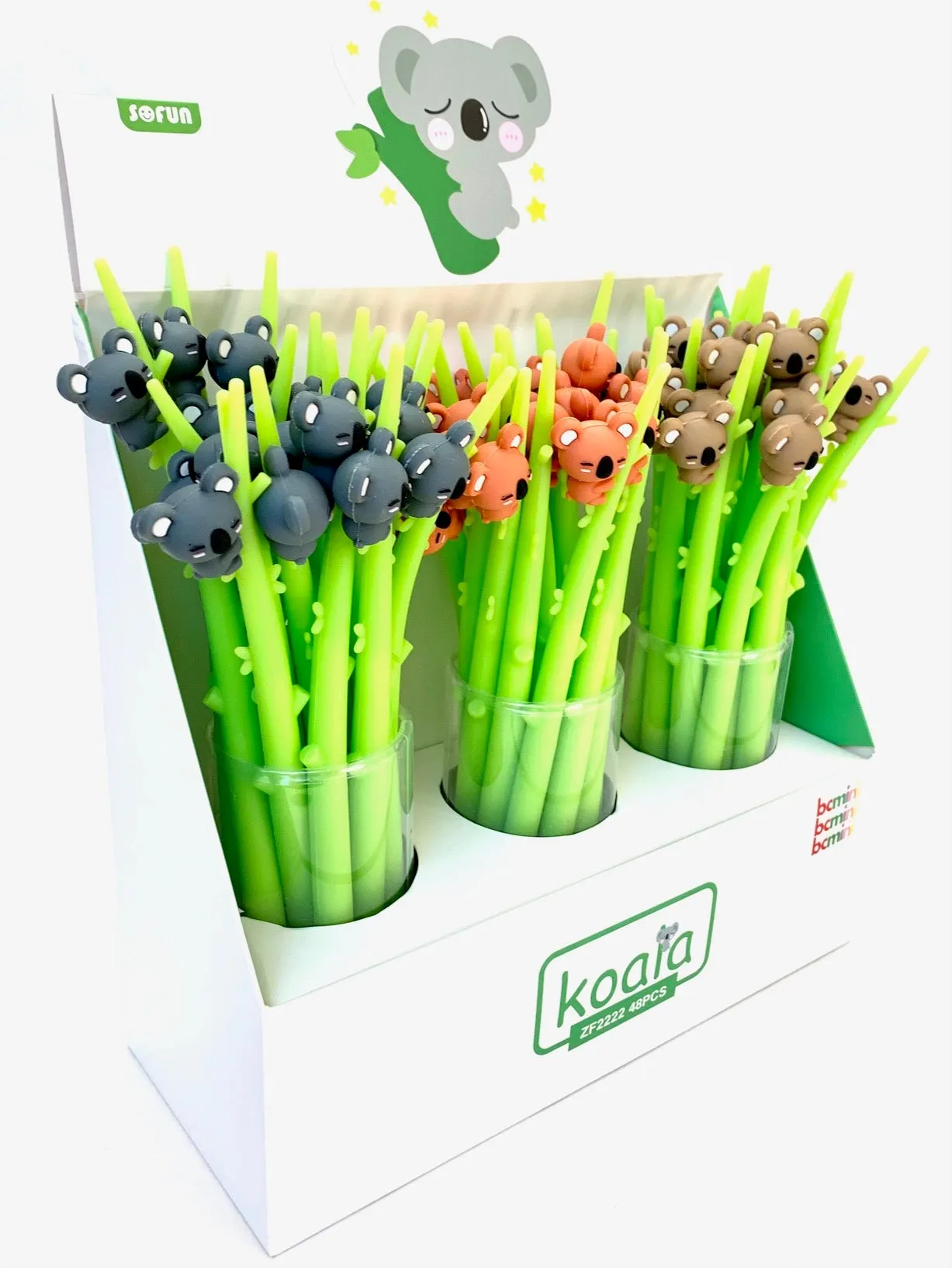 22408 KOALA STICK WIGGLE GEL PEN-48