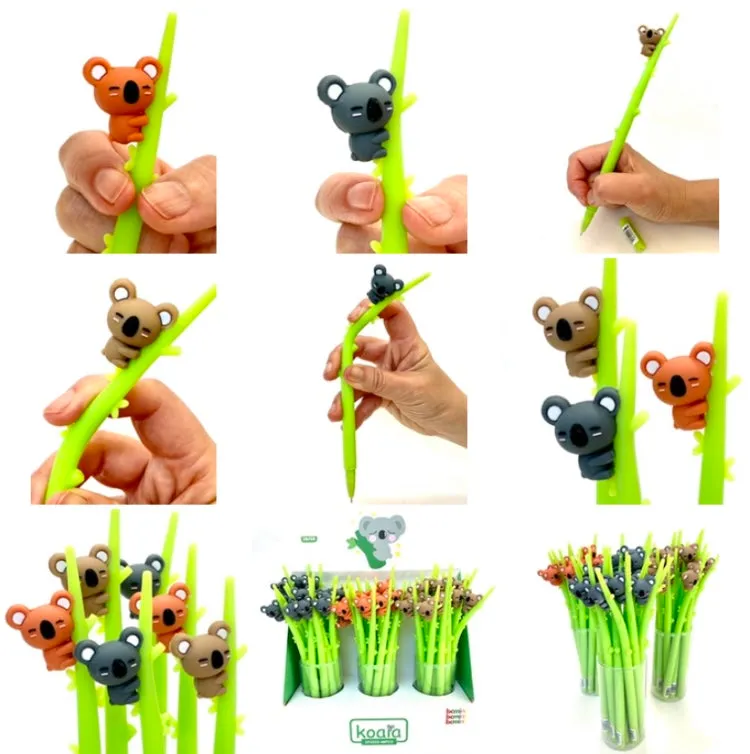 22408 KOALA STICK WIGGLE GEL PEN-48