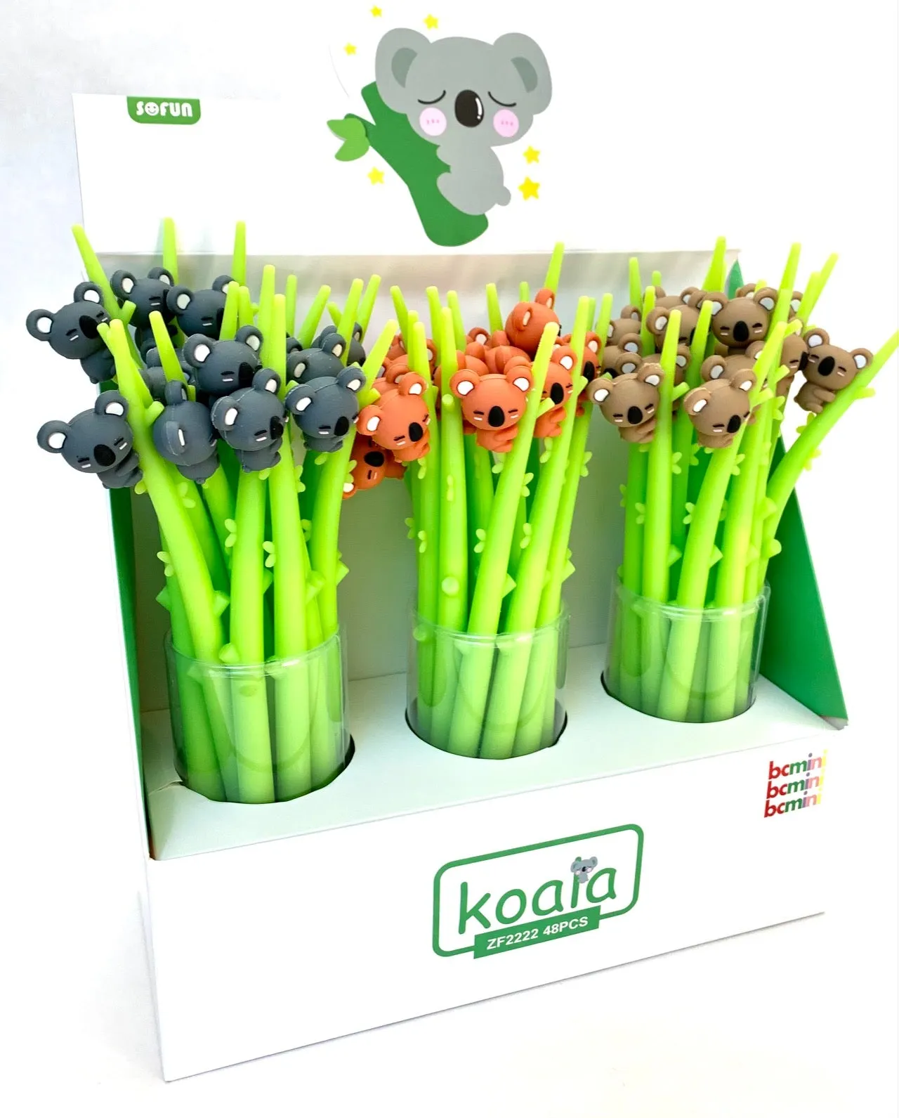 22408 KOALA STICK WIGGLE GEL PEN-48