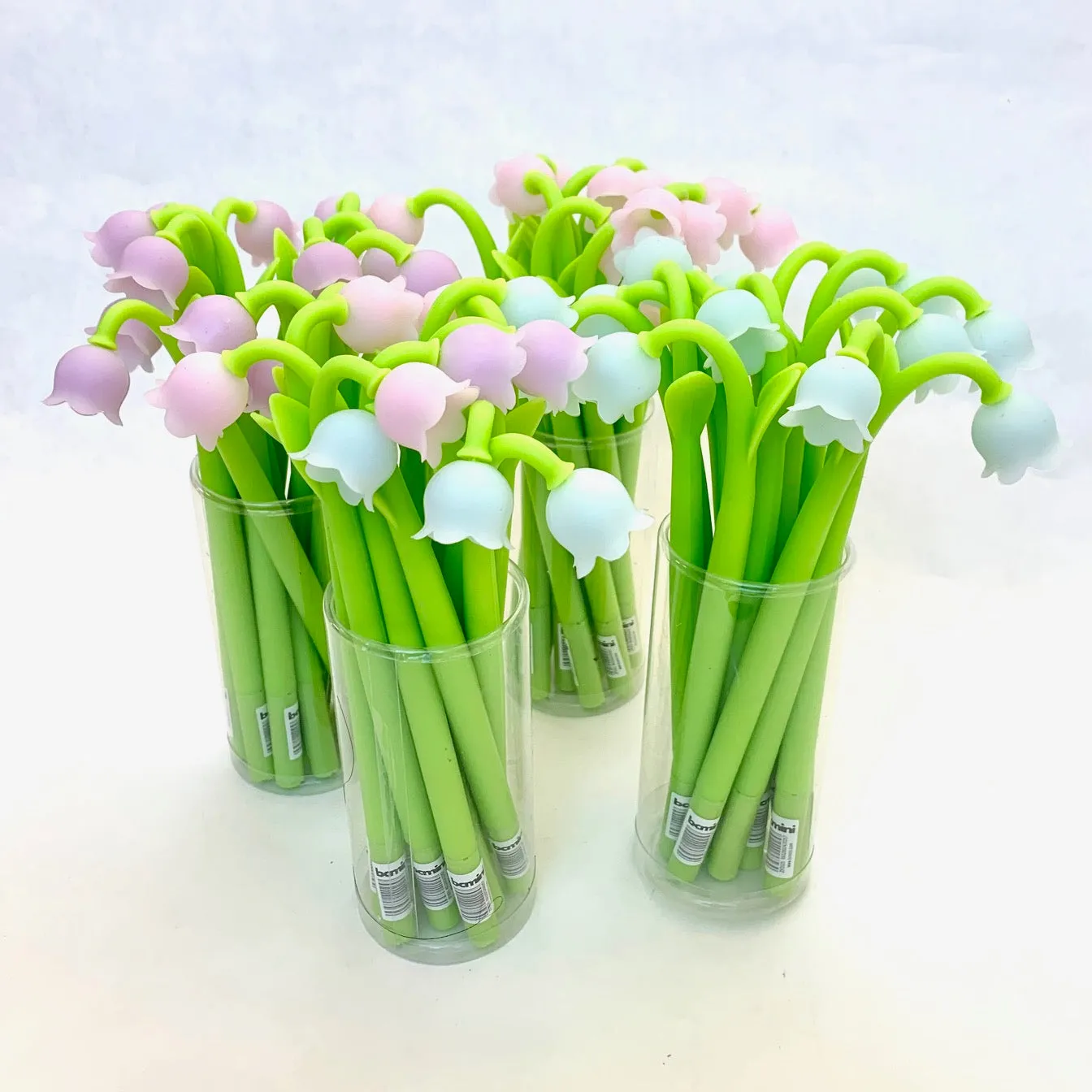 22413 LILY OF THE VALLEY FLOWER COLOR CHANGING GEL PEN-48 no