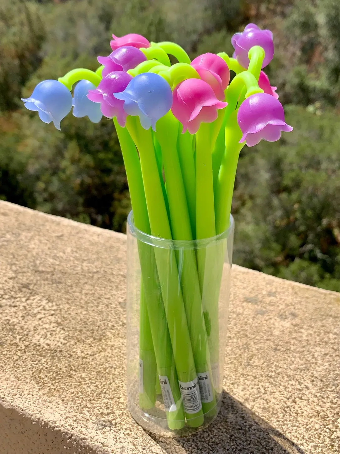 22413 LILY OF THE VALLEY FLOWER COLOR CHANGING GEL PEN-48 no