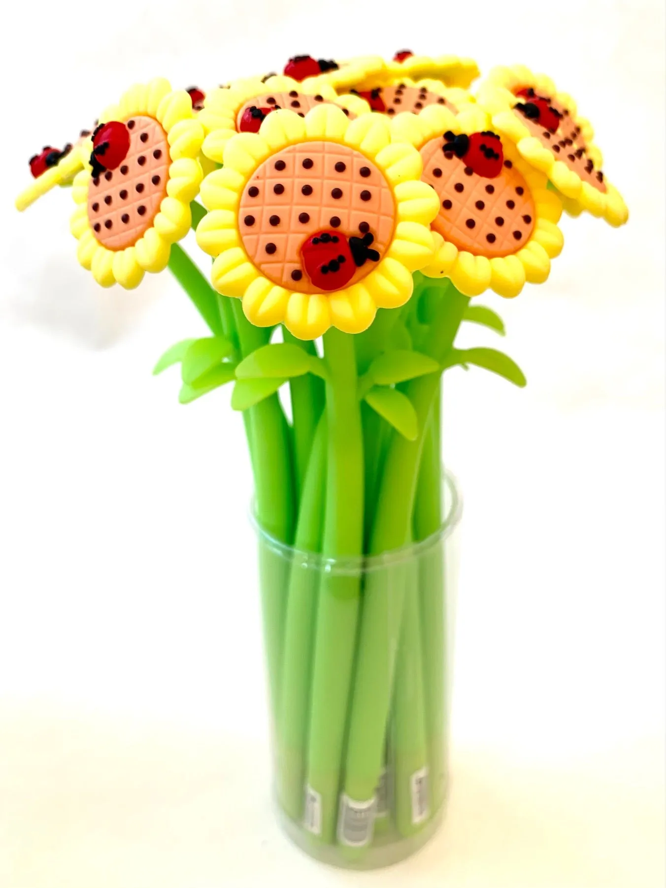 22429 SUNFLOWER LADYBUG & BEE WIGGLE GEL PEN-48