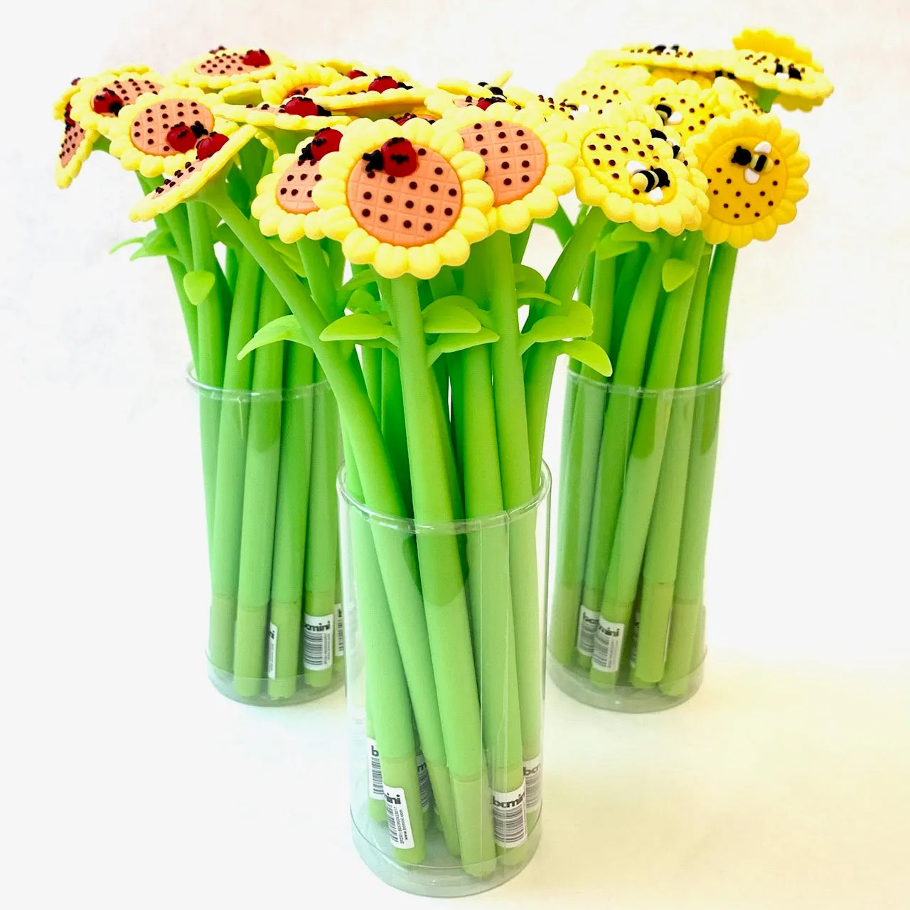 22429 SUNFLOWER LADYBUG & BEE WIGGLE GEL PEN-48