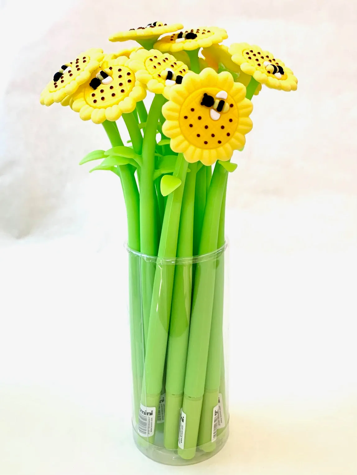 22429 SUNFLOWER LADYBUG & BEE WIGGLE GEL PEN-48