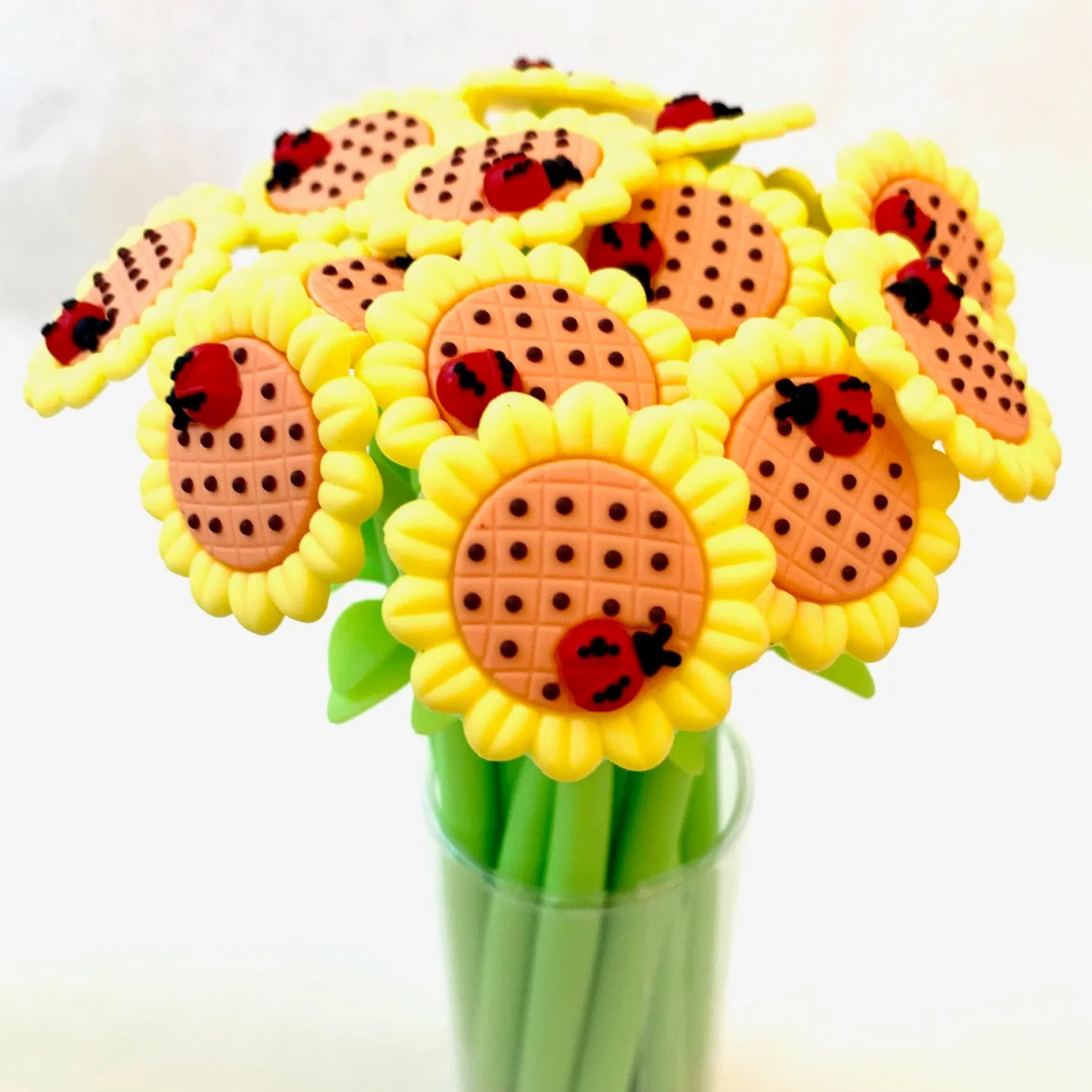 22429 SUNFLOWER LADYBUG & BEE WIGGLE GEL PEN-48