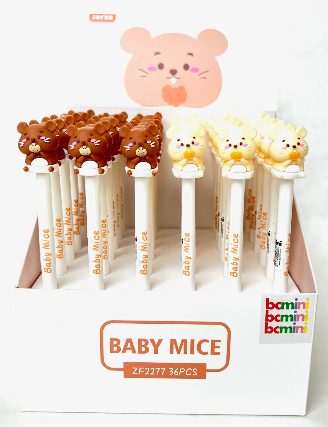 22449 BABY MOUSE RETRACTABLE GEL PEN-36