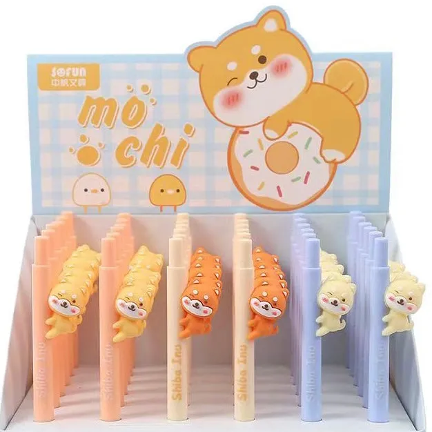 22482 SHIBA INU RETRACTABLE GEL PEN-36