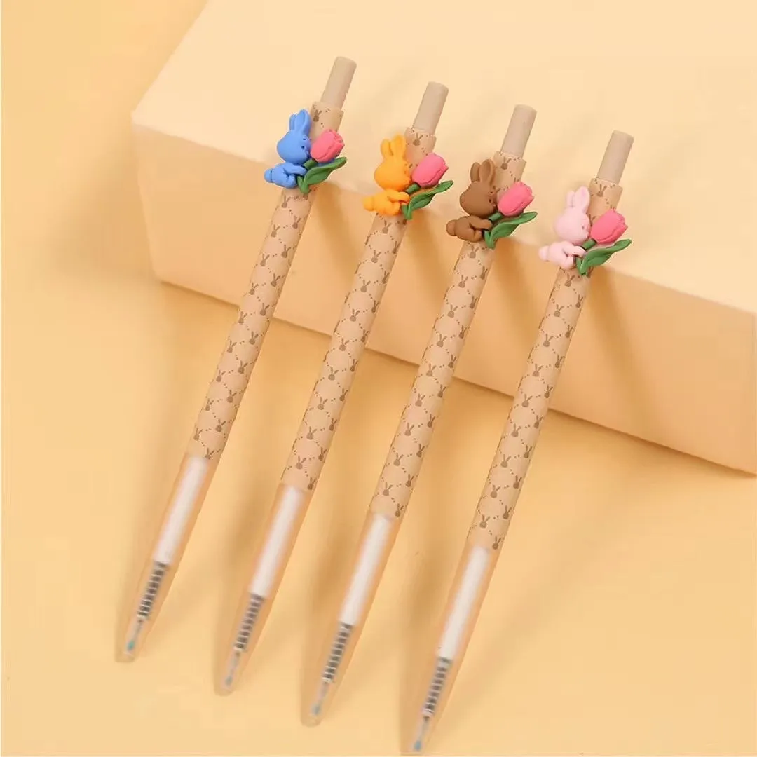 22525 RABBIT & TULIP RETRACTABLE GEL PEN-36