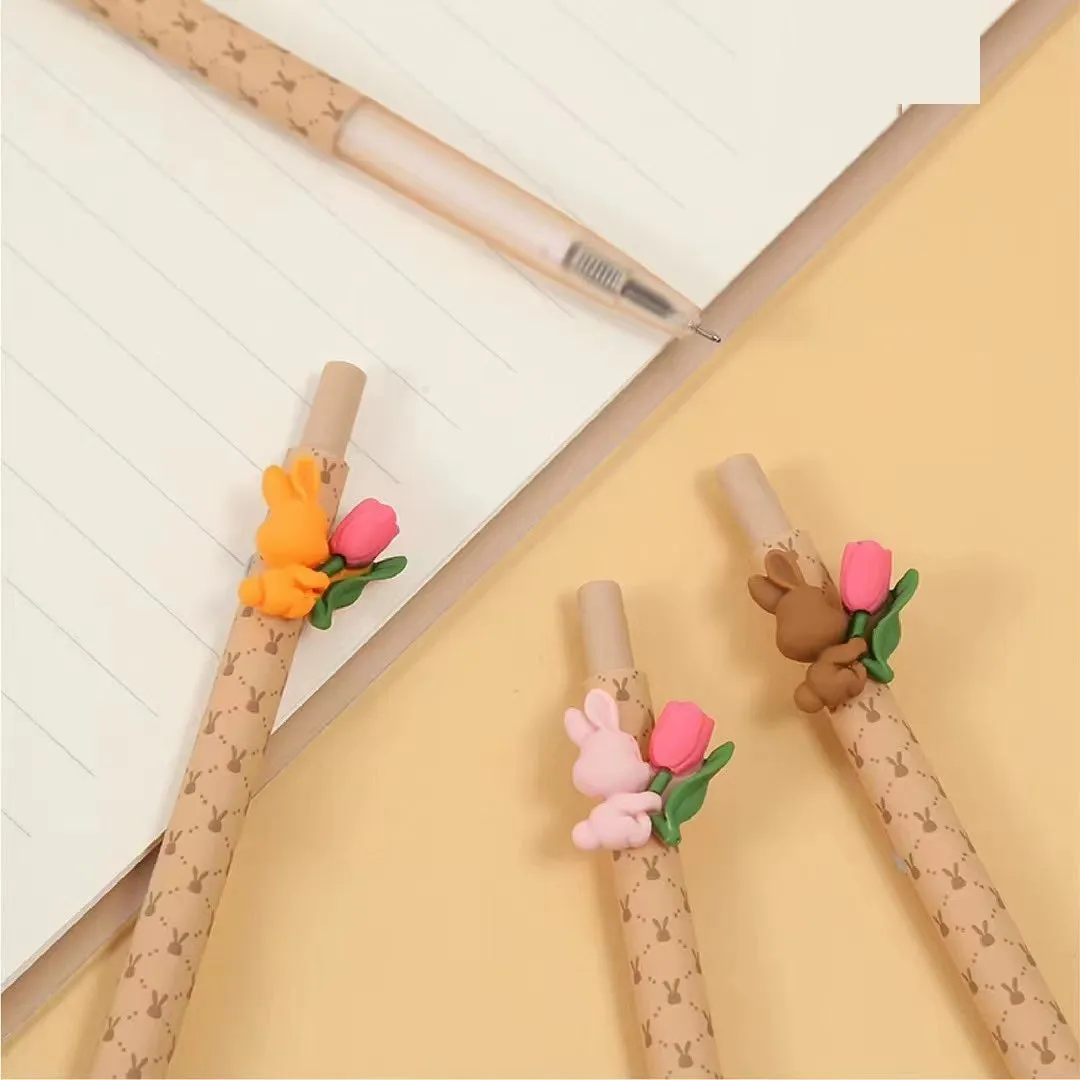 22525 RABBIT & TULIP RETRACTABLE GEL PEN-36