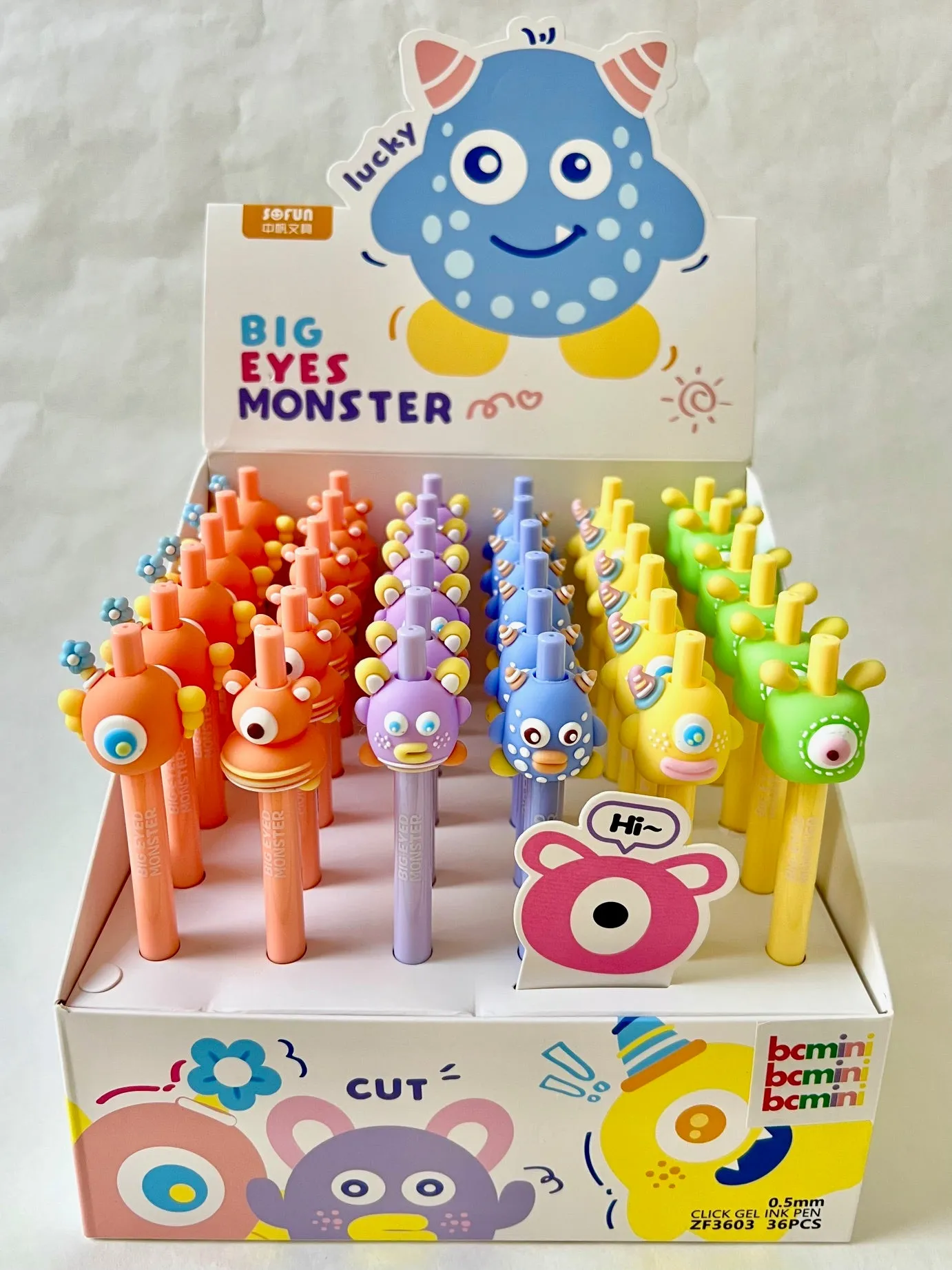 22597 BIG EYE MONSTER GEL PEN-36