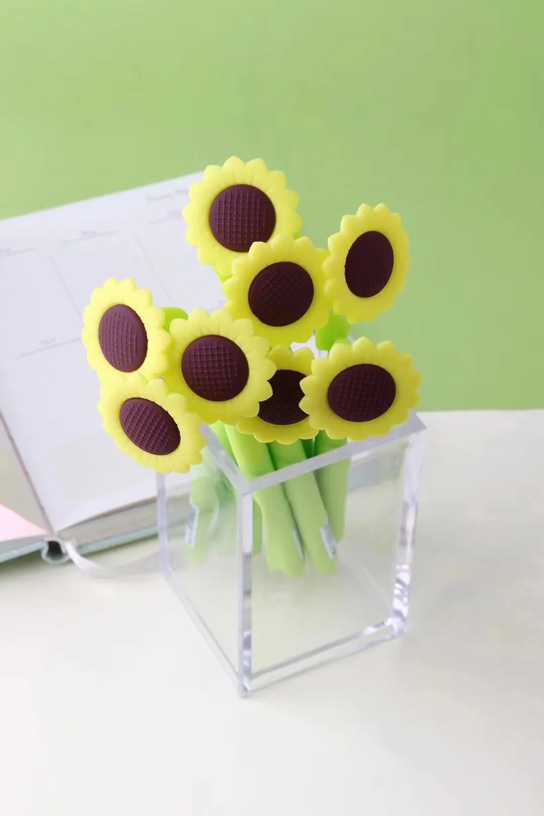 22613 SUNFLOWER FLOWER WIGGLE GEL PEN-24