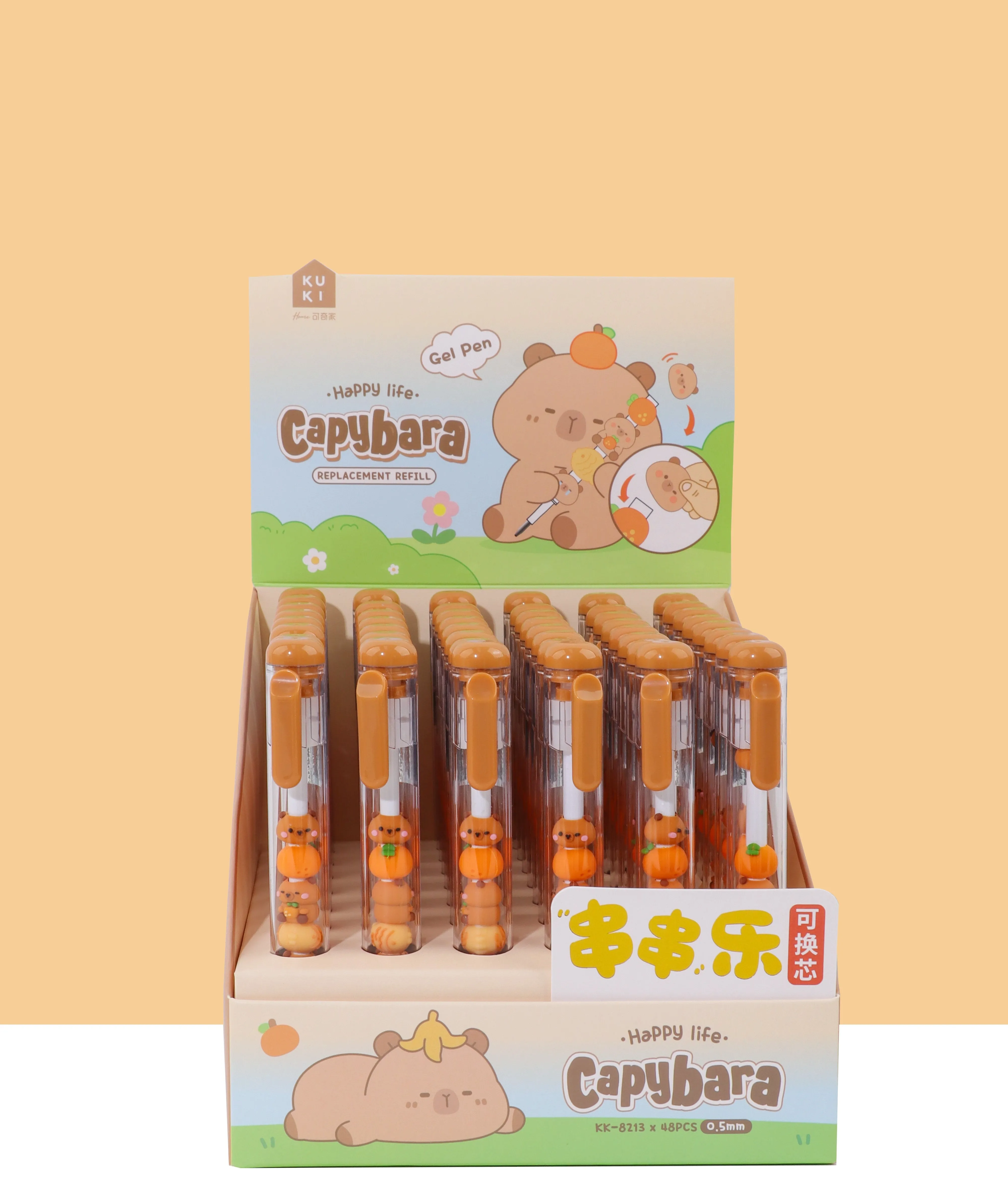 22647 CAPYBARA STACK GEL PEN-48