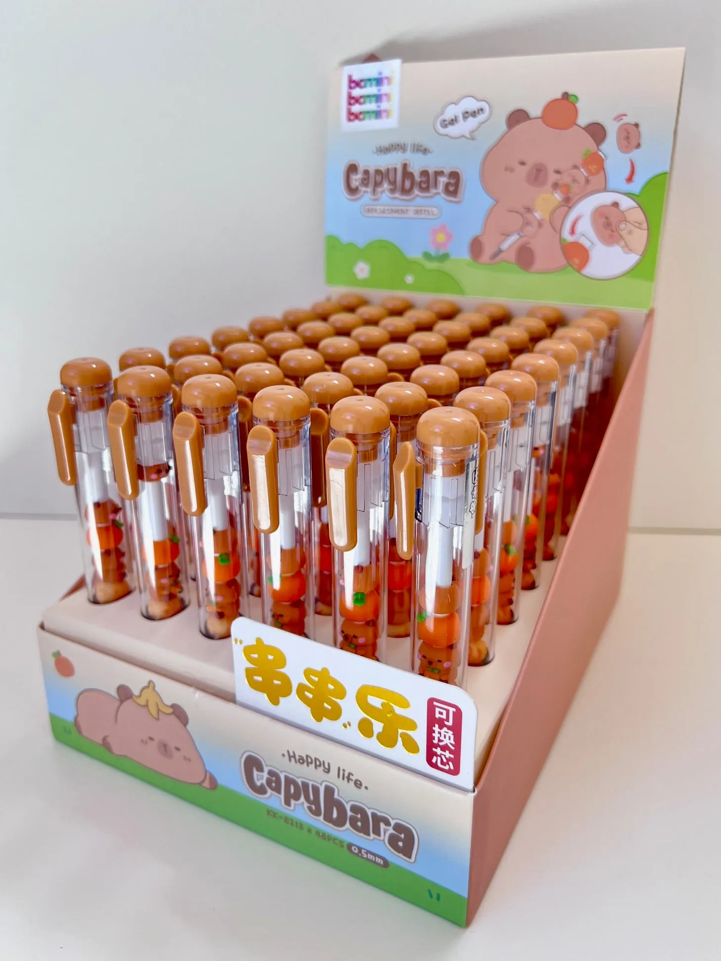 22647 CAPYBARA STACK GEL PEN-48