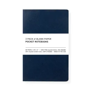 3-Pack Pocket Notebooks