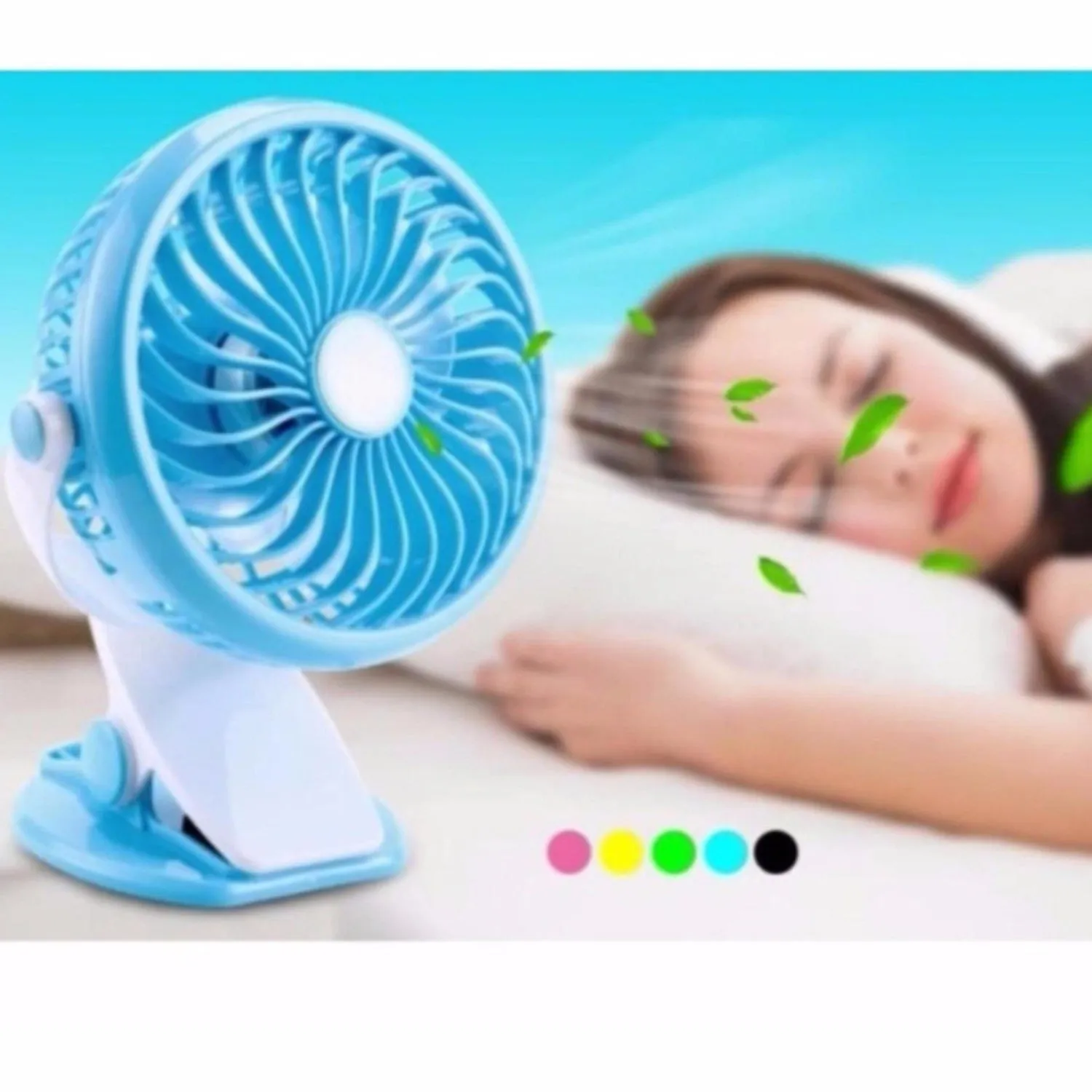 4824 Mini USB Clip Fan widely used in summers for cool down rooms and body purposes.(Battery Not Include)