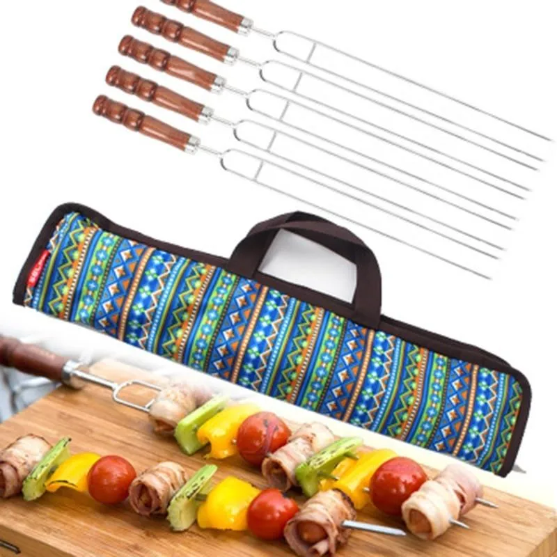 5pcs Roasting Forks With Bag