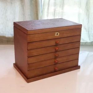 6-Layer Wooden Jewelry Box