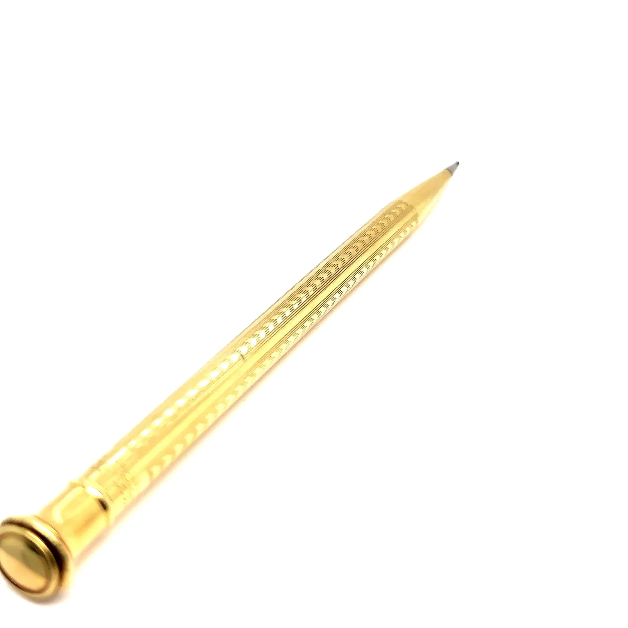 Art Deco 18 Karat Solid Yellow Gold Wahl Eversharp Mechanical Pencil