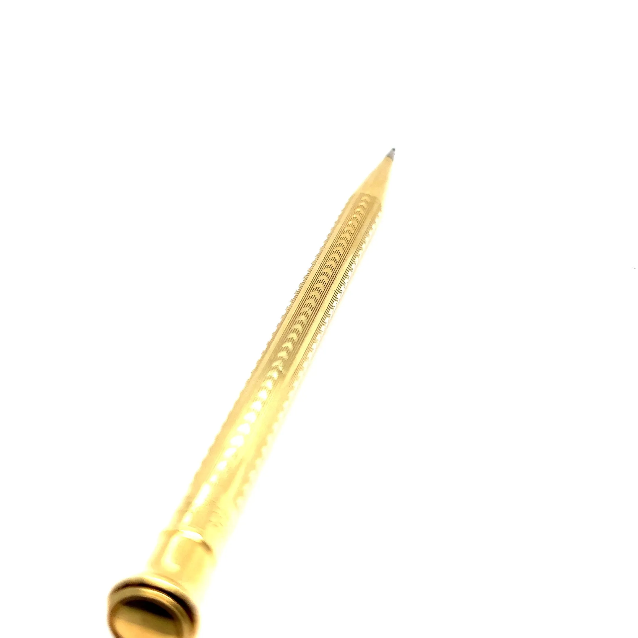 Art Deco 18 Karat Solid Yellow Gold Wahl Eversharp Mechanical Pencil