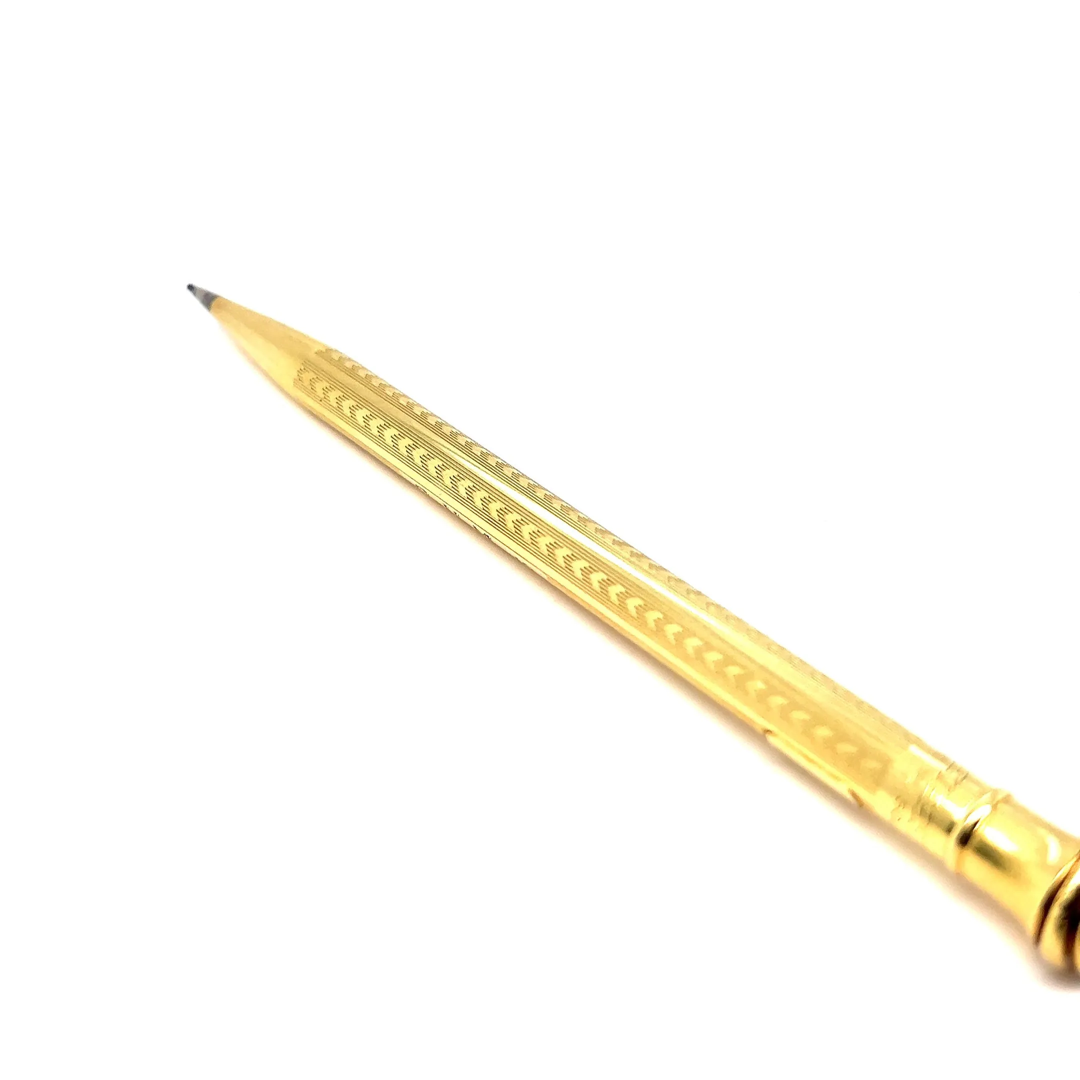 Art Deco 18 Karat Solid Yellow Gold Wahl Eversharp Mechanical Pencil