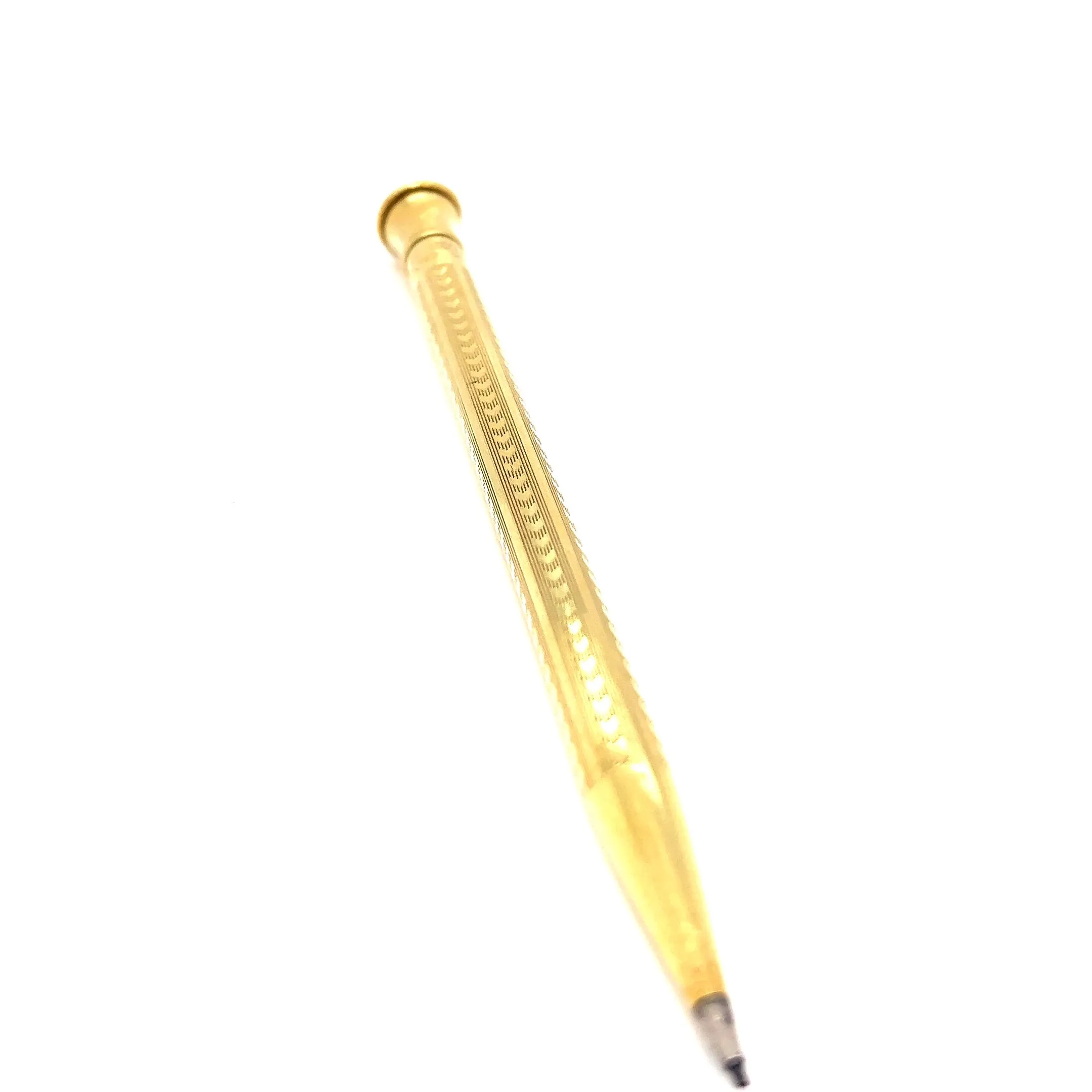 Art Deco 18 Karat Solid Yellow Gold Wahl Eversharp Mechanical Pencil