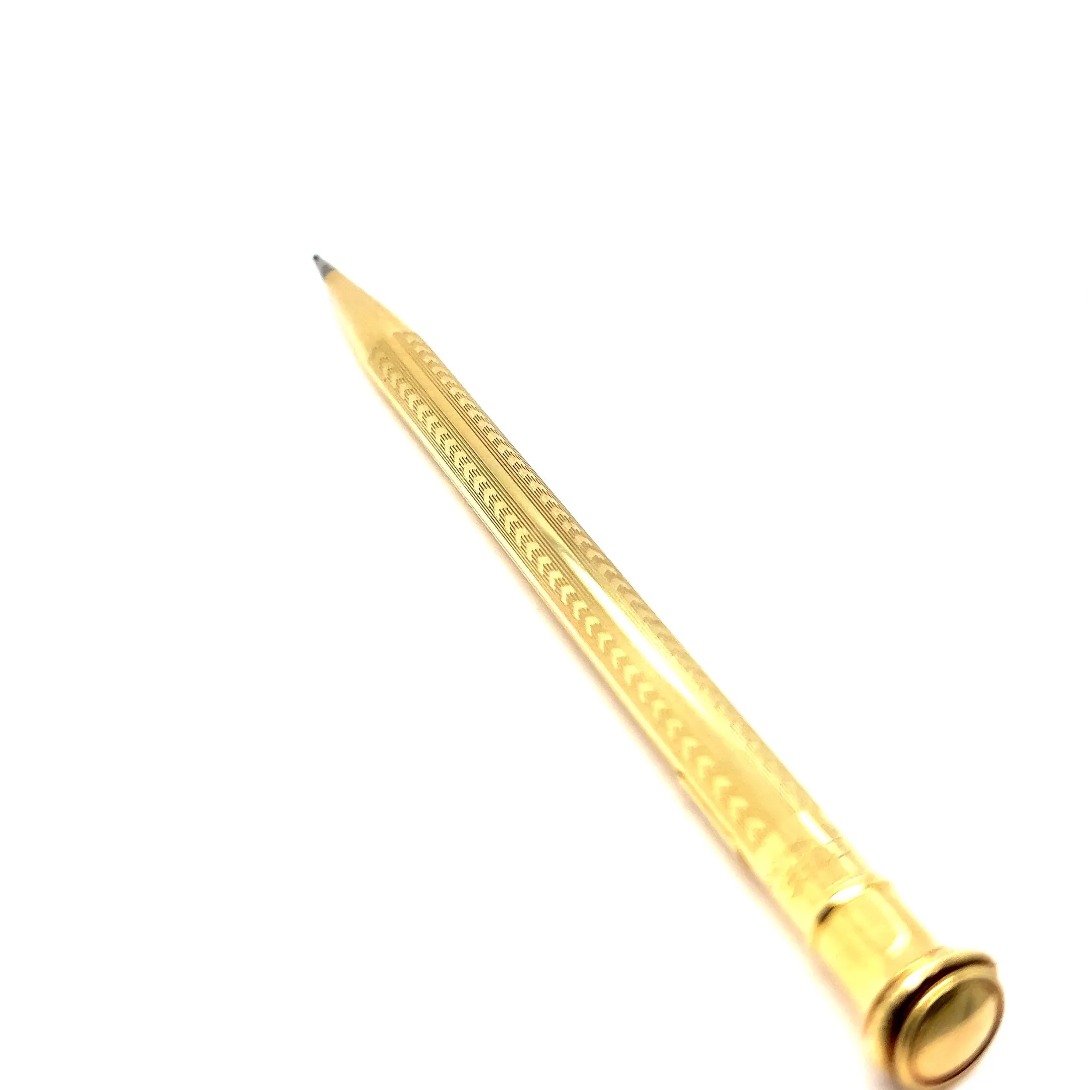 Art Deco 18 Karat Solid Yellow Gold Wahl Eversharp Mechanical Pencil