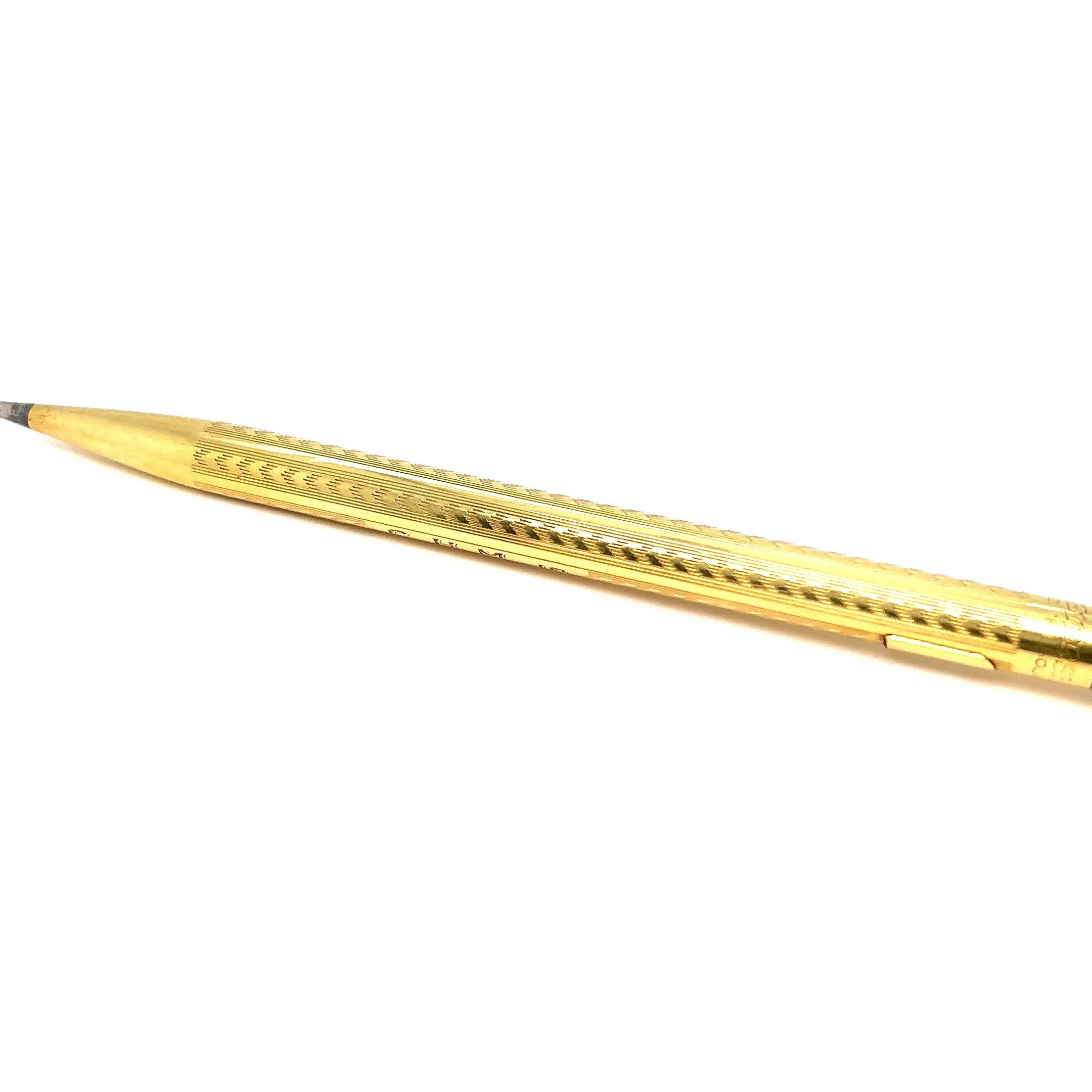 Art Deco 18 Karat Solid Yellow Gold Wahl Eversharp Mechanical Pencil