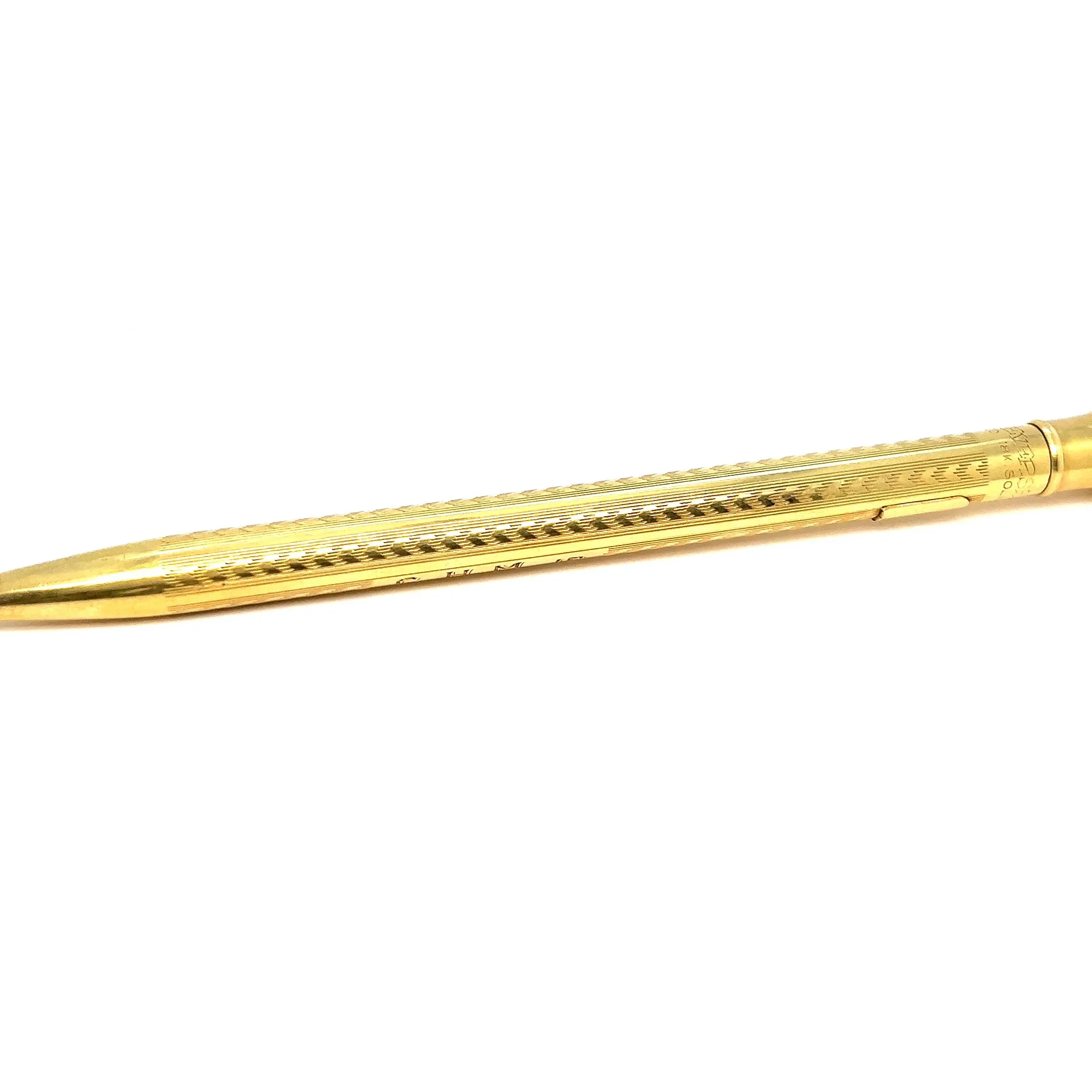 Art Deco 18 Karat Solid Yellow Gold Wahl Eversharp Mechanical Pencil