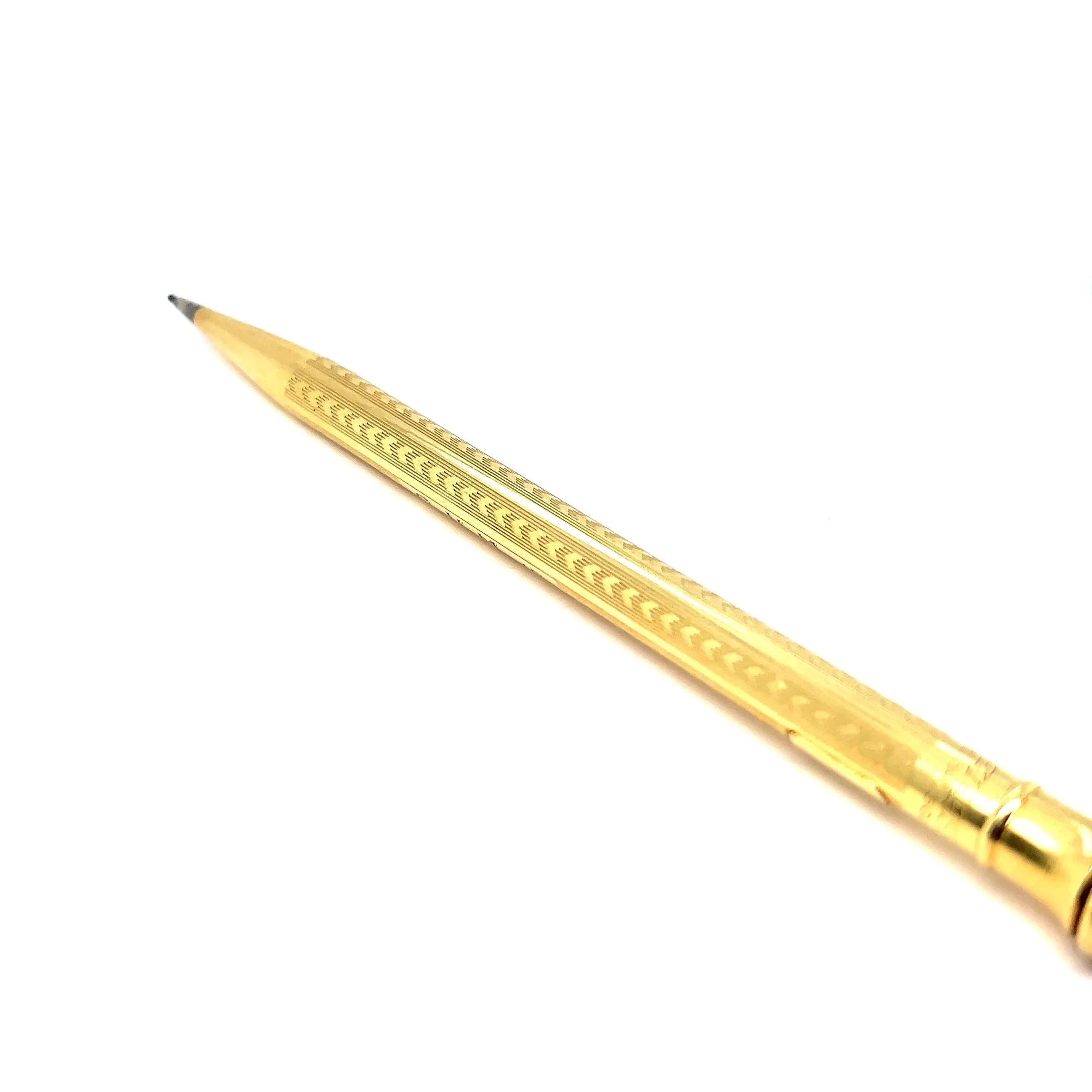 Art Deco 18 Karat Solid Yellow Gold Wahl Eversharp Mechanical Pencil