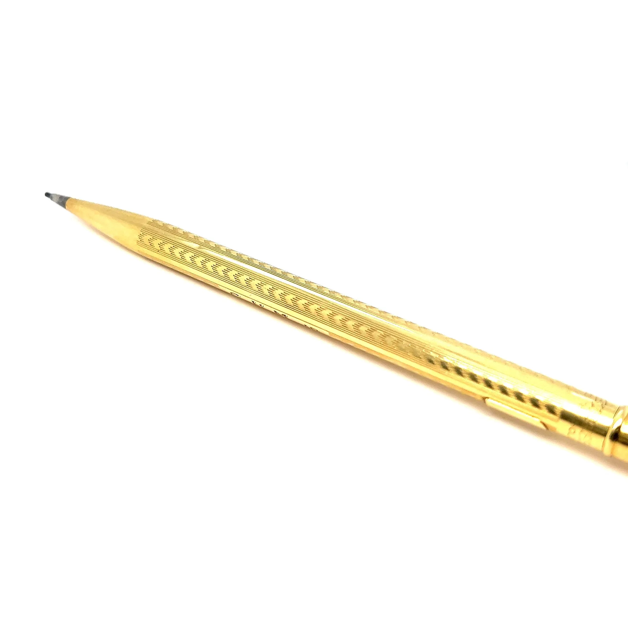 Art Deco 18 Karat Solid Yellow Gold Wahl Eversharp Mechanical Pencil