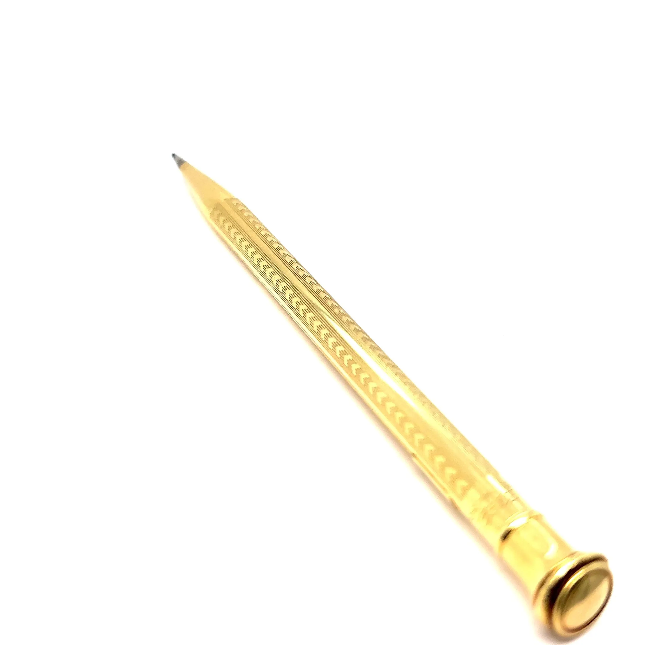 Art Deco 18 Karat Solid Yellow Gold Wahl Eversharp Mechanical Pencil