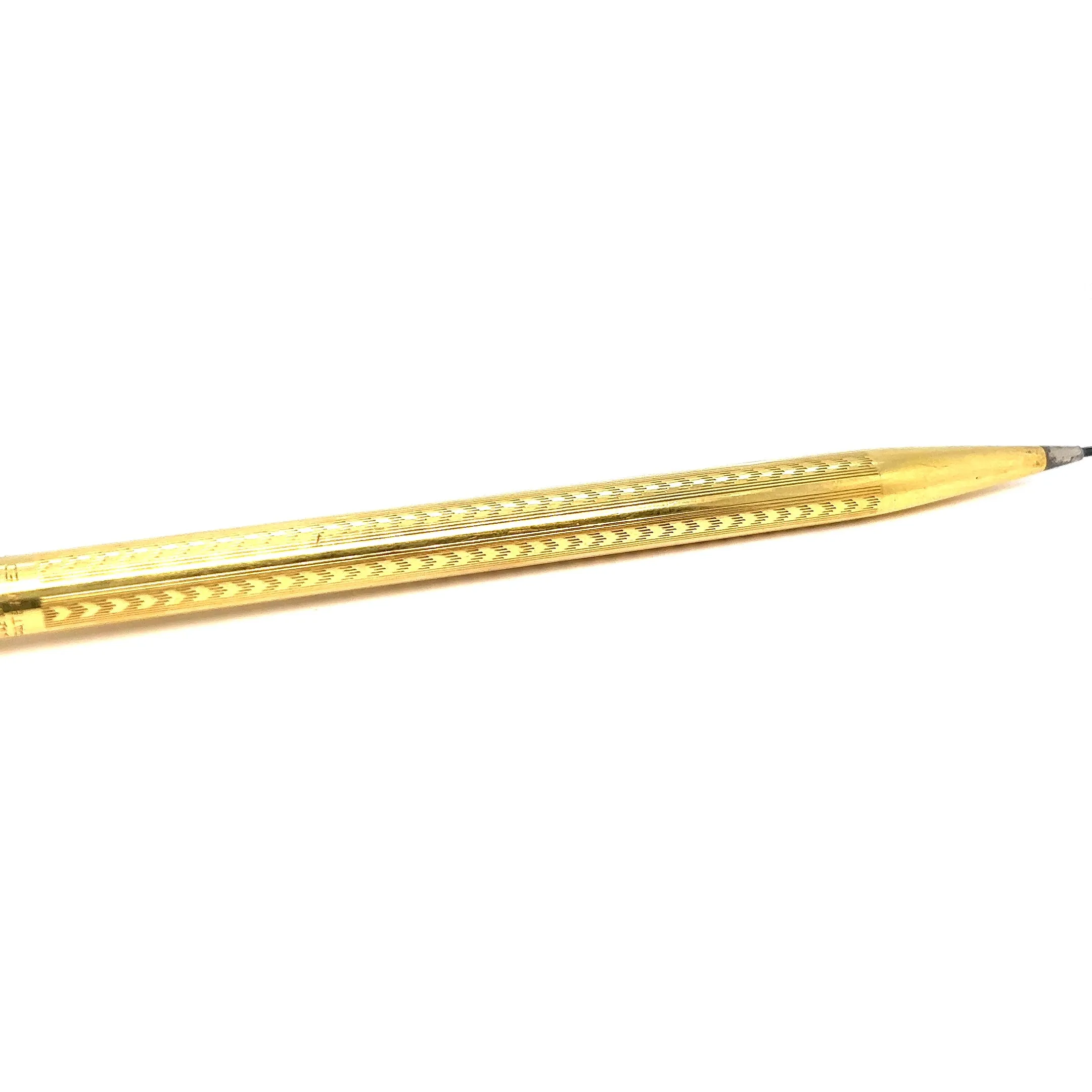 Art Deco 18 Karat Solid Yellow Gold Wahl Eversharp Mechanical Pencil