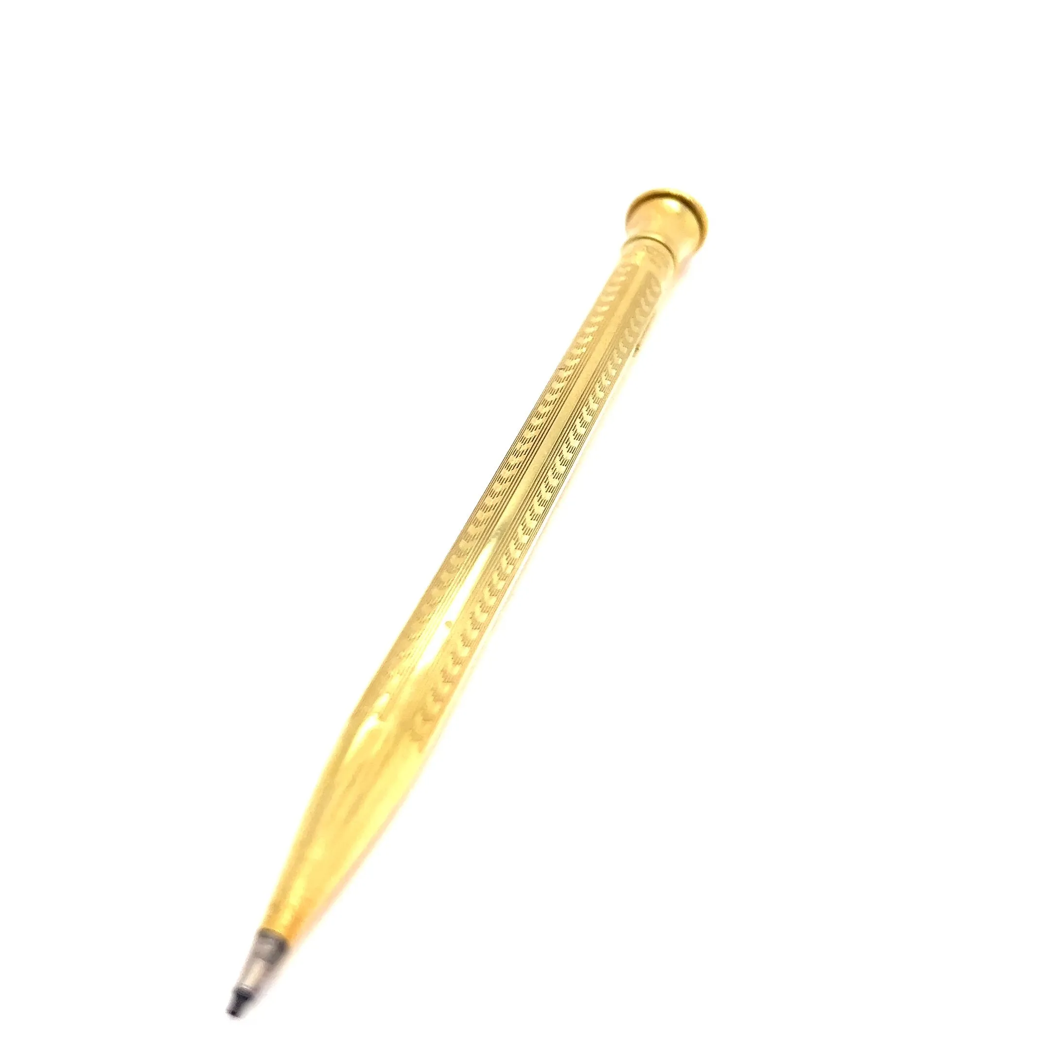 Art Deco 18 Karat Solid Yellow Gold Wahl Eversharp Mechanical Pencil