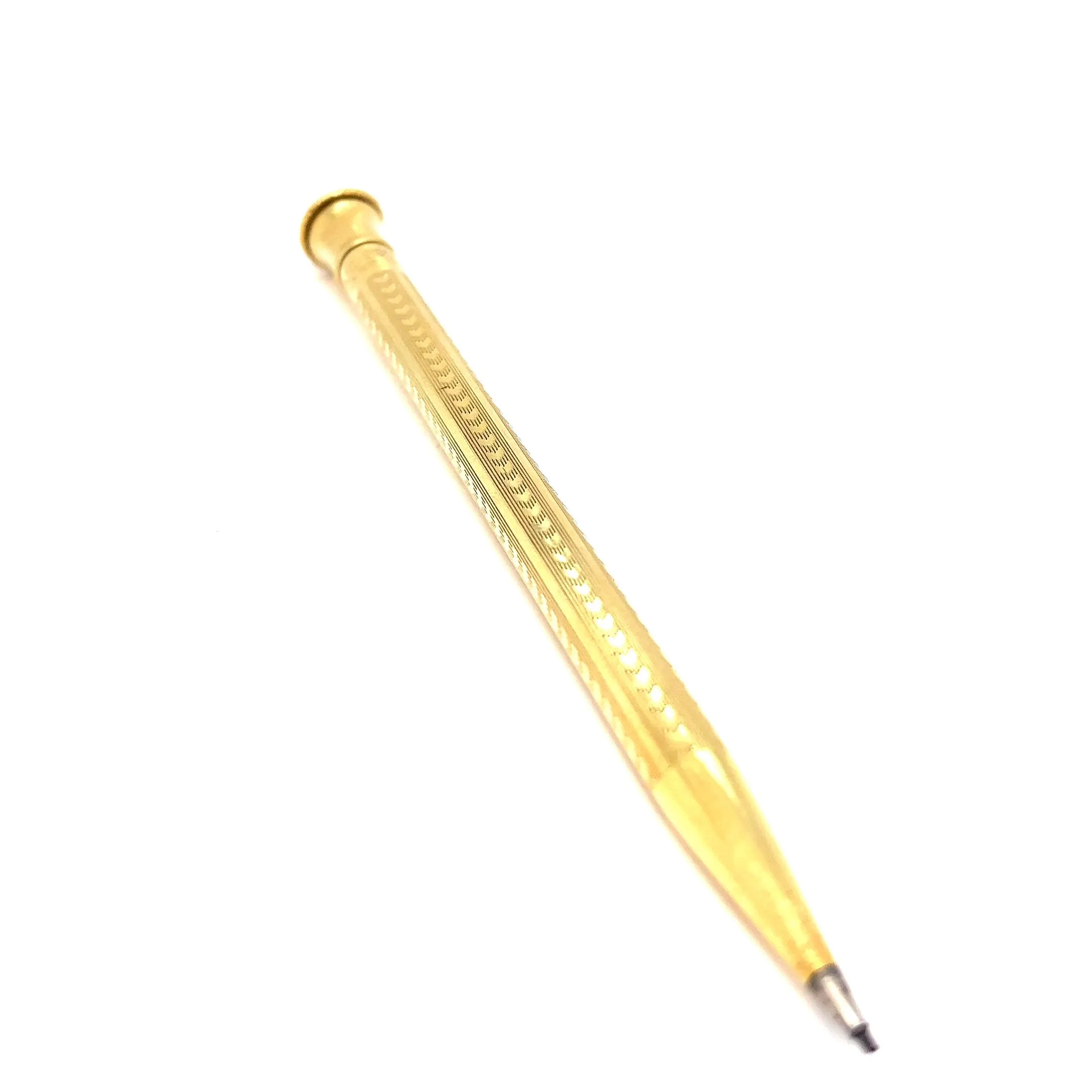 Art Deco 18 Karat Solid Yellow Gold Wahl Eversharp Mechanical Pencil