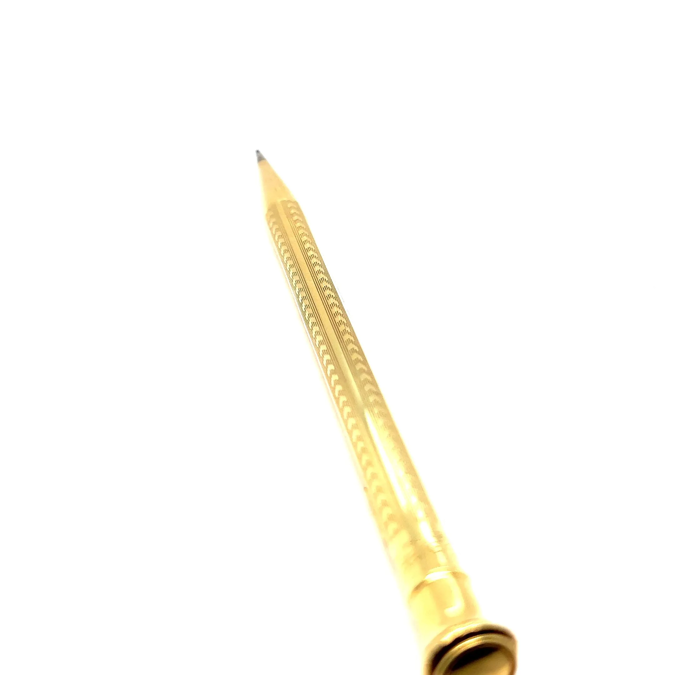 Art Deco 18 Karat Solid Yellow Gold Wahl Eversharp Mechanical Pencil