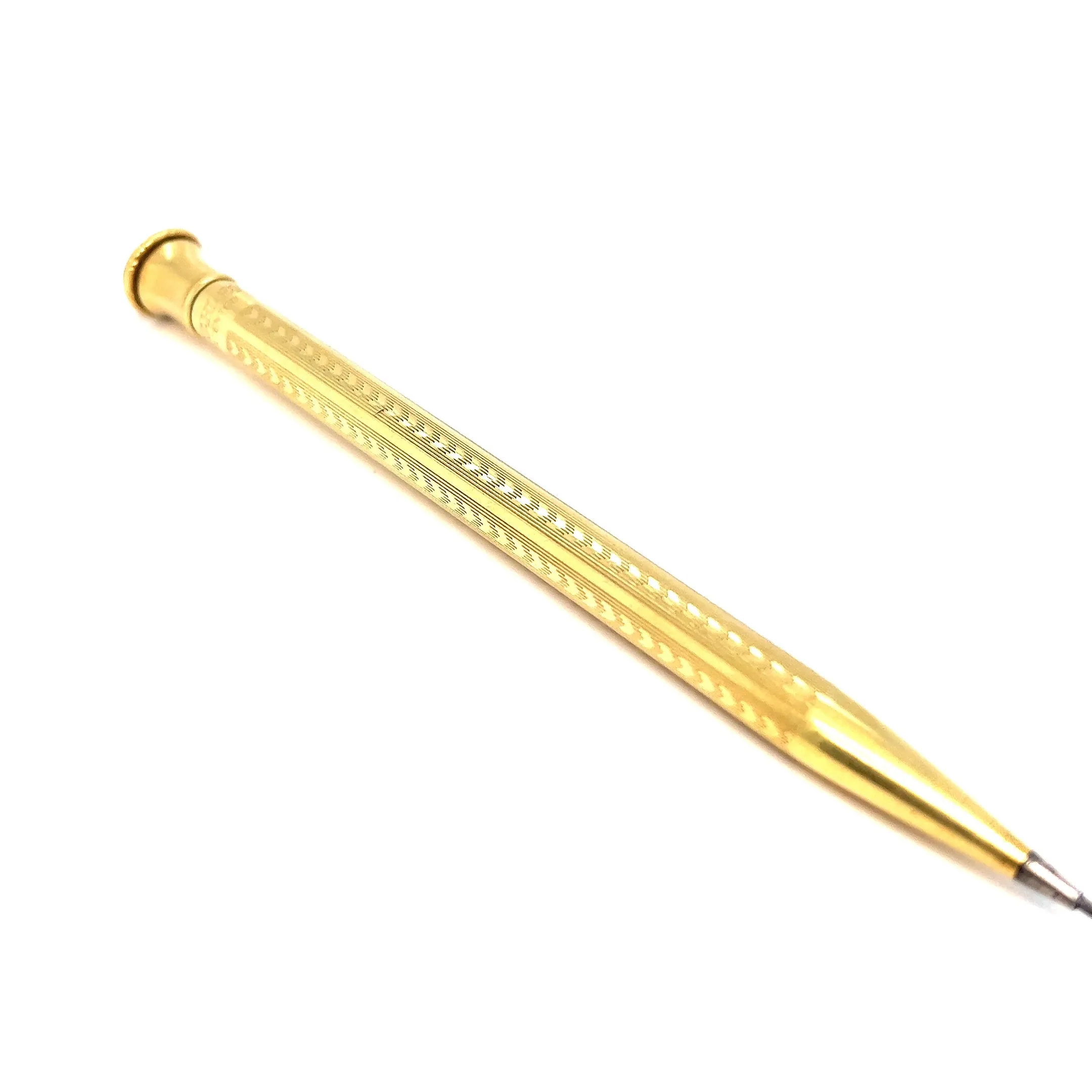 Art Deco 18 Karat Solid Yellow Gold Wahl Eversharp Mechanical Pencil