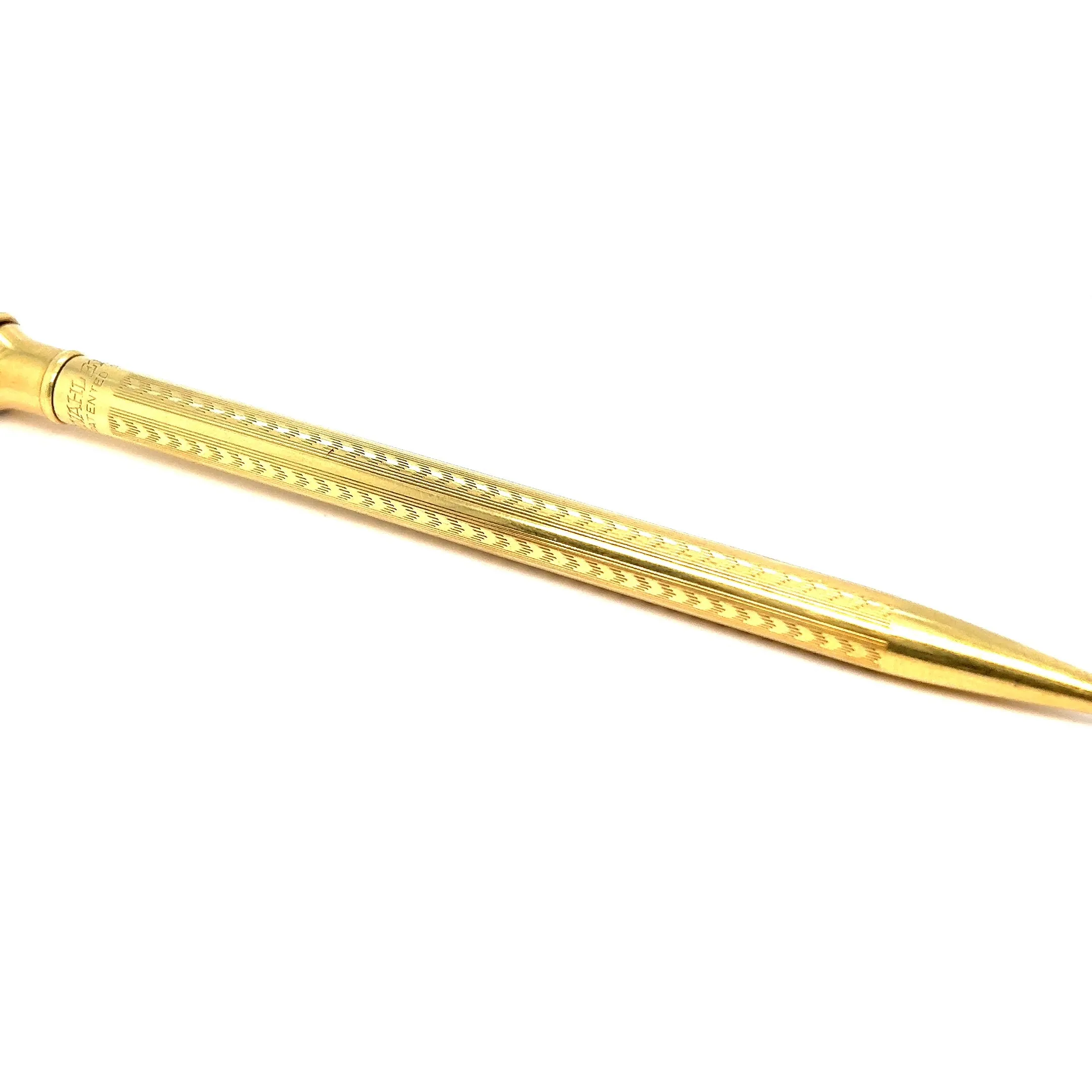 Art Deco 18 Karat Solid Yellow Gold Wahl Eversharp Mechanical Pencil