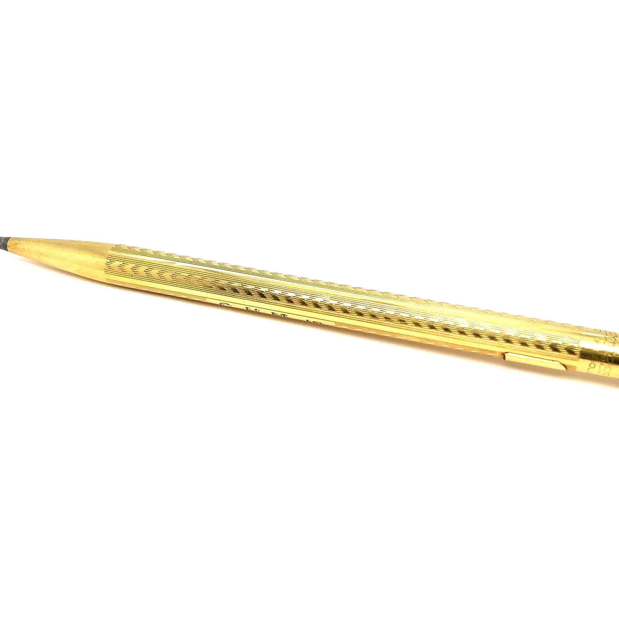 Art Deco 18 Karat Solid Yellow Gold Wahl Eversharp Mechanical Pencil