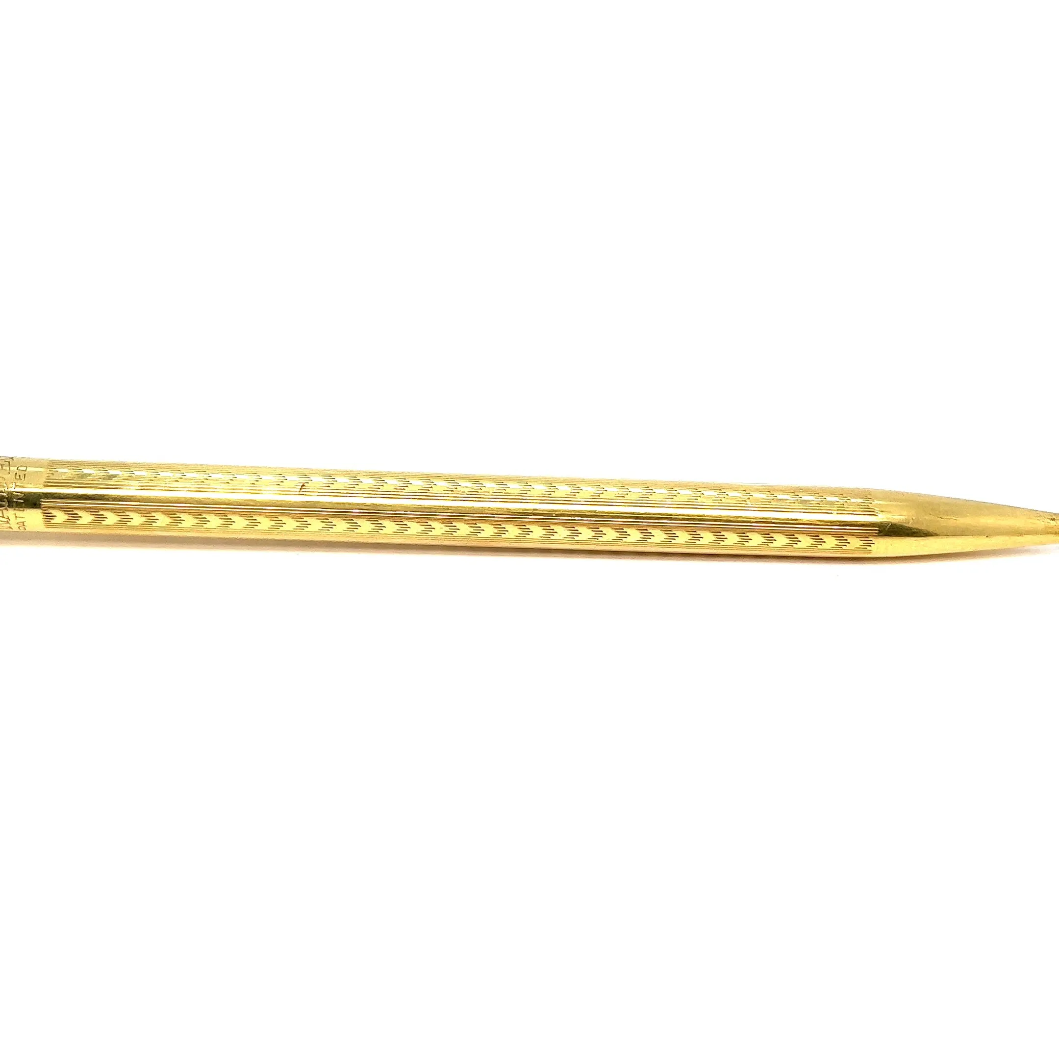 Art Deco 18 Karat Solid Yellow Gold Wahl Eversharp Mechanical Pencil