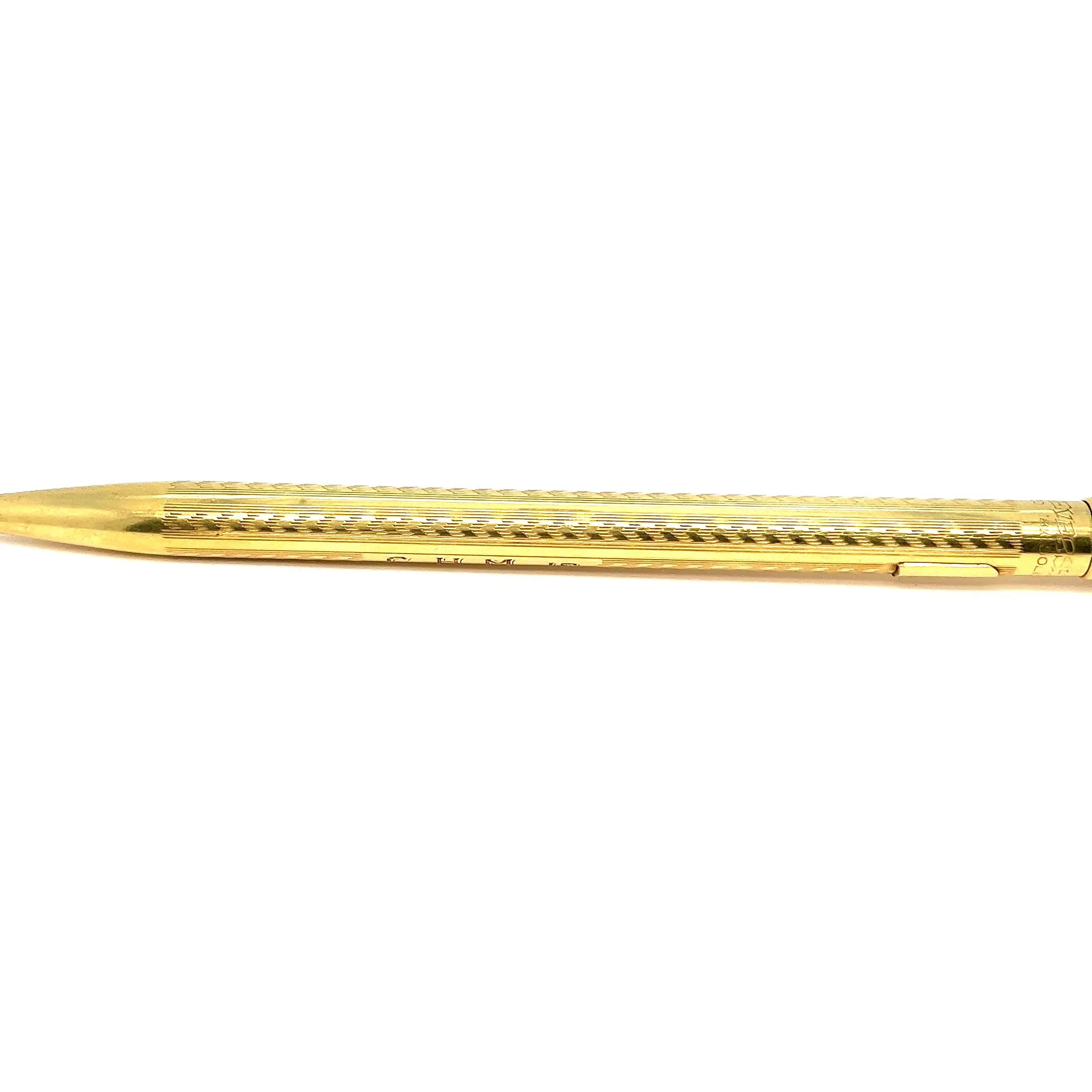 Art Deco 18 Karat Solid Yellow Gold Wahl Eversharp Mechanical Pencil