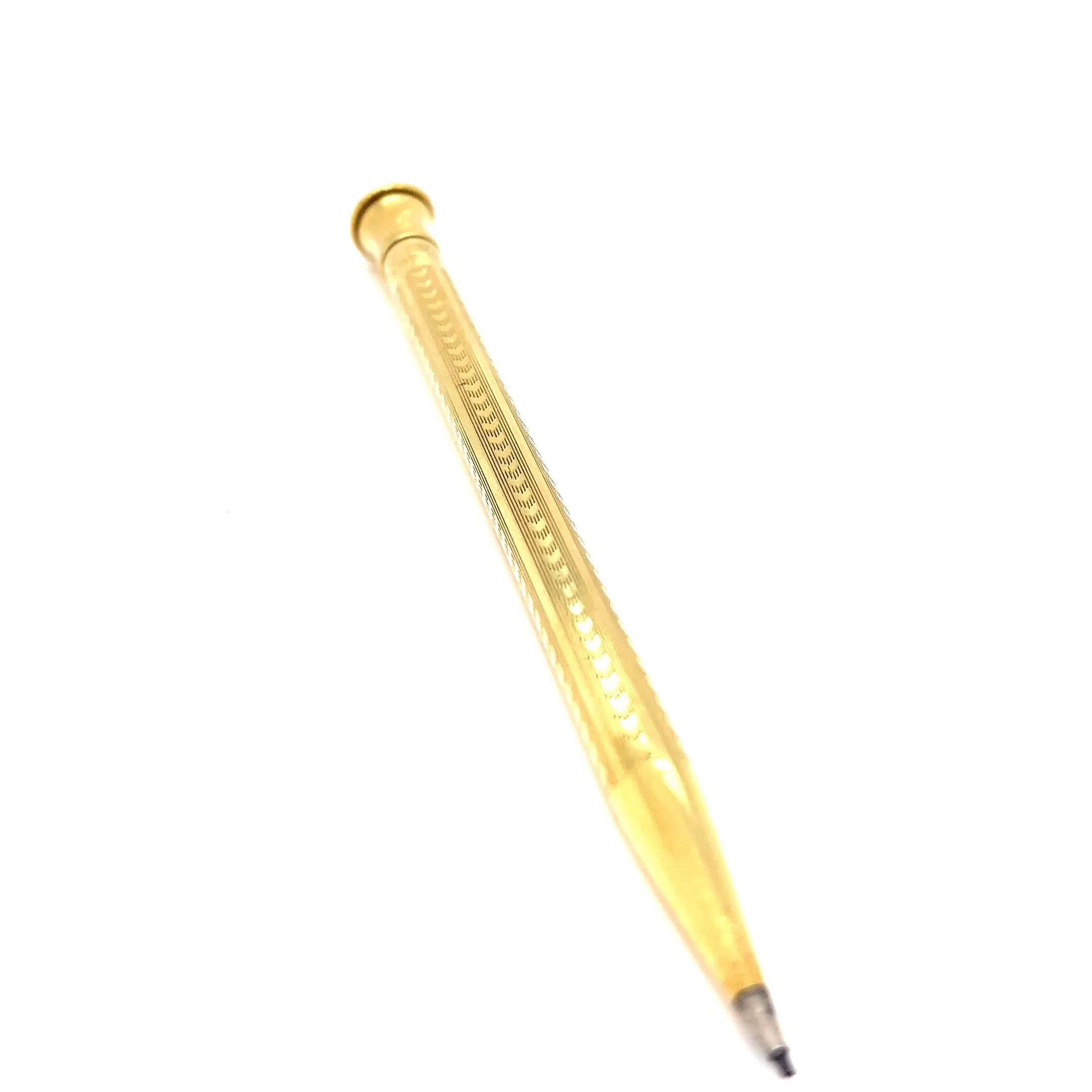 Art Deco 18 Karat Solid Yellow Gold Wahl Eversharp Mechanical Pencil