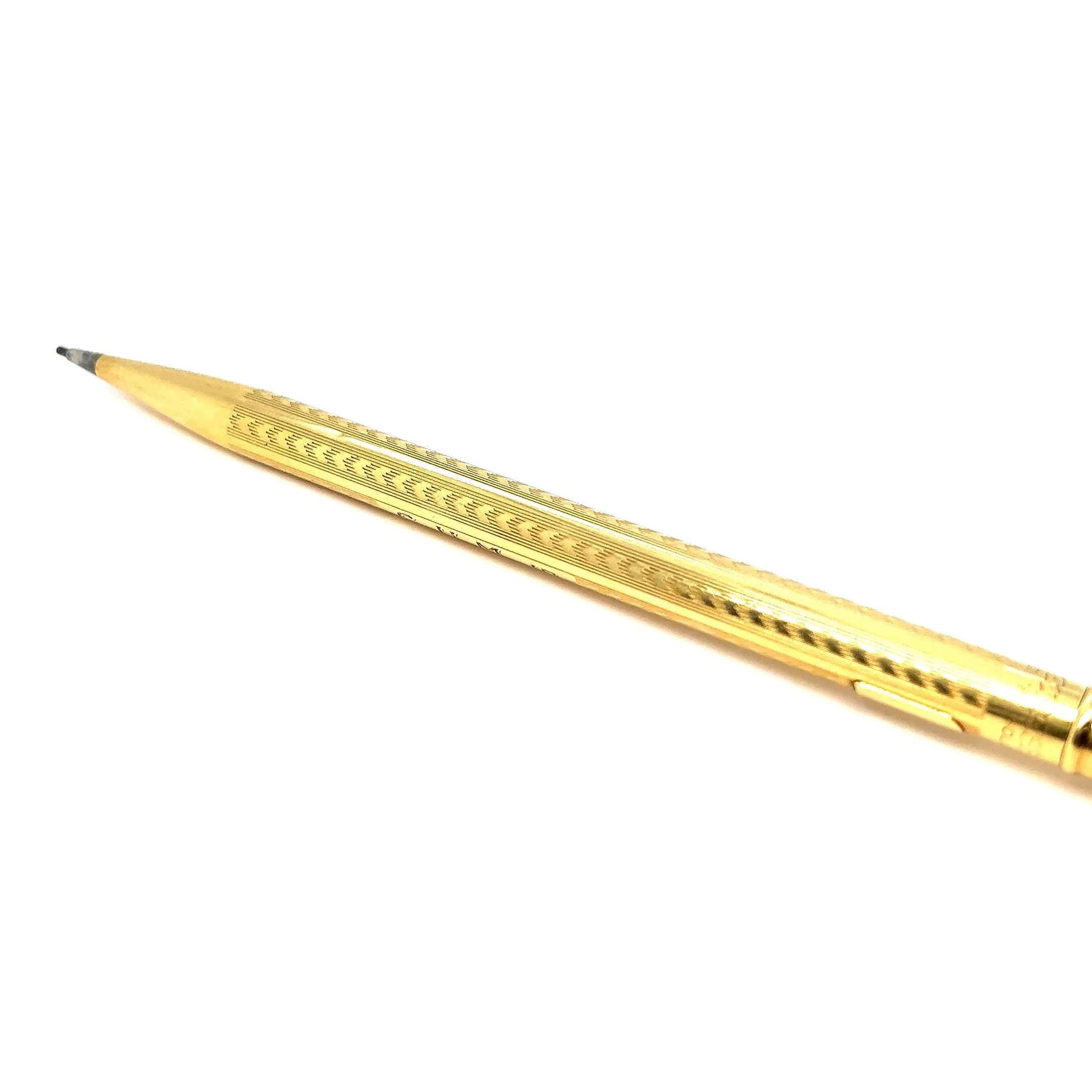 Art Deco 18 Karat Solid Yellow Gold Wahl Eversharp Mechanical Pencil